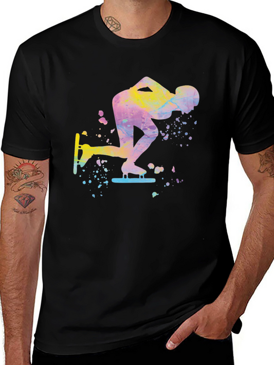 Colorful Skater T-Shirt - Unique Graphic Tee