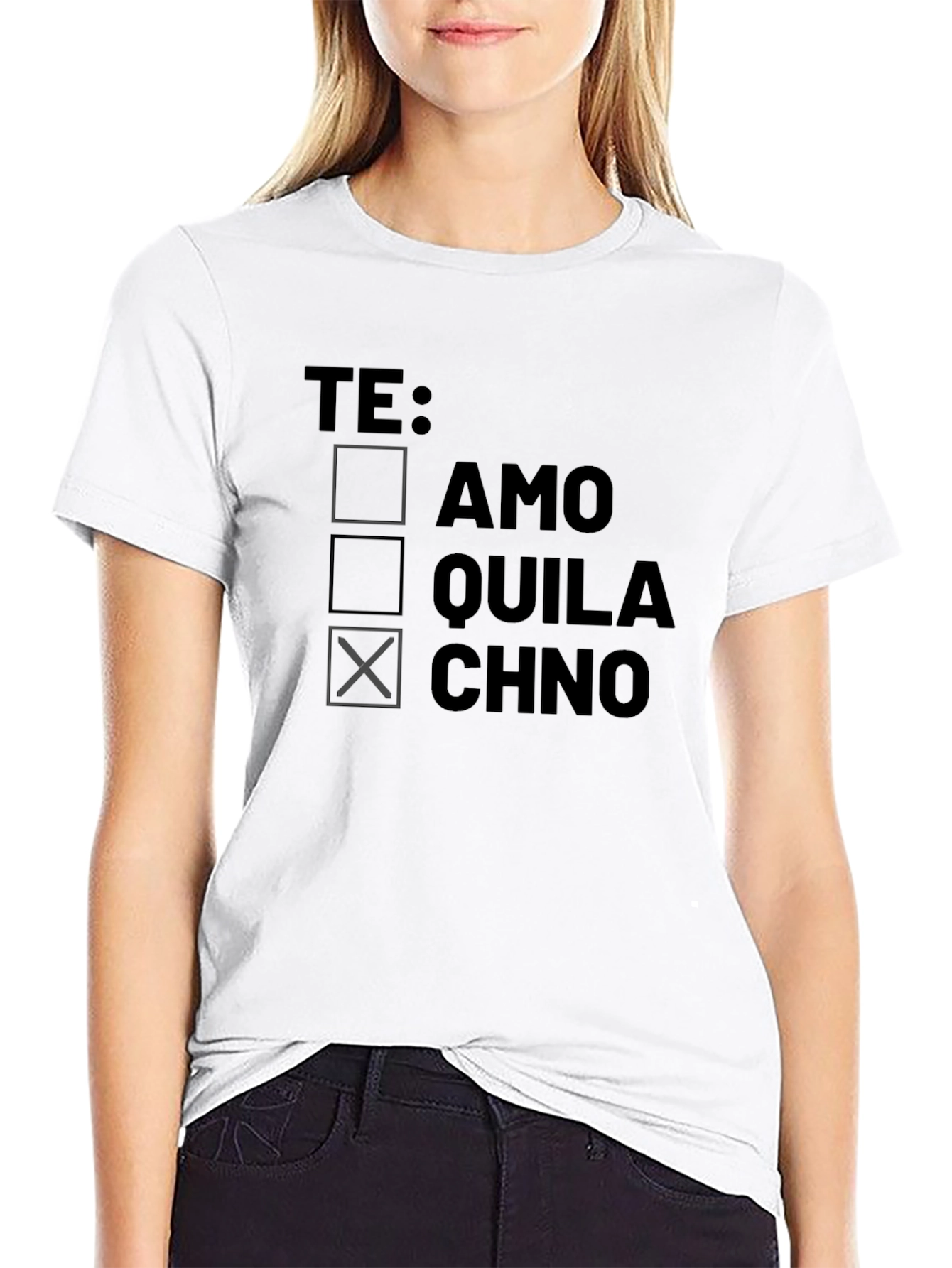 Te Amo? Tequila? Chino? Mens Graphic T-Shirt