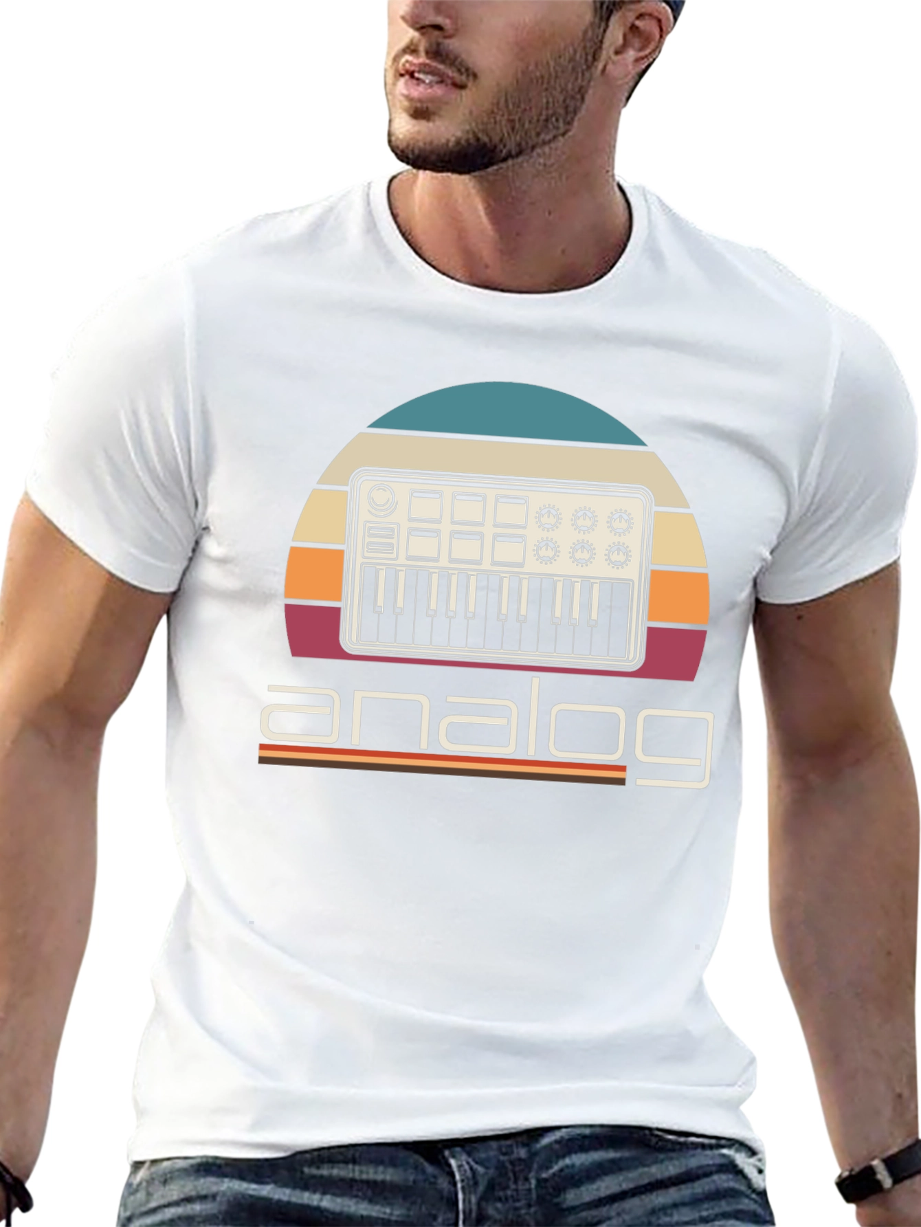 Analog Synth T-Shirt - Retro Music Producer Tee