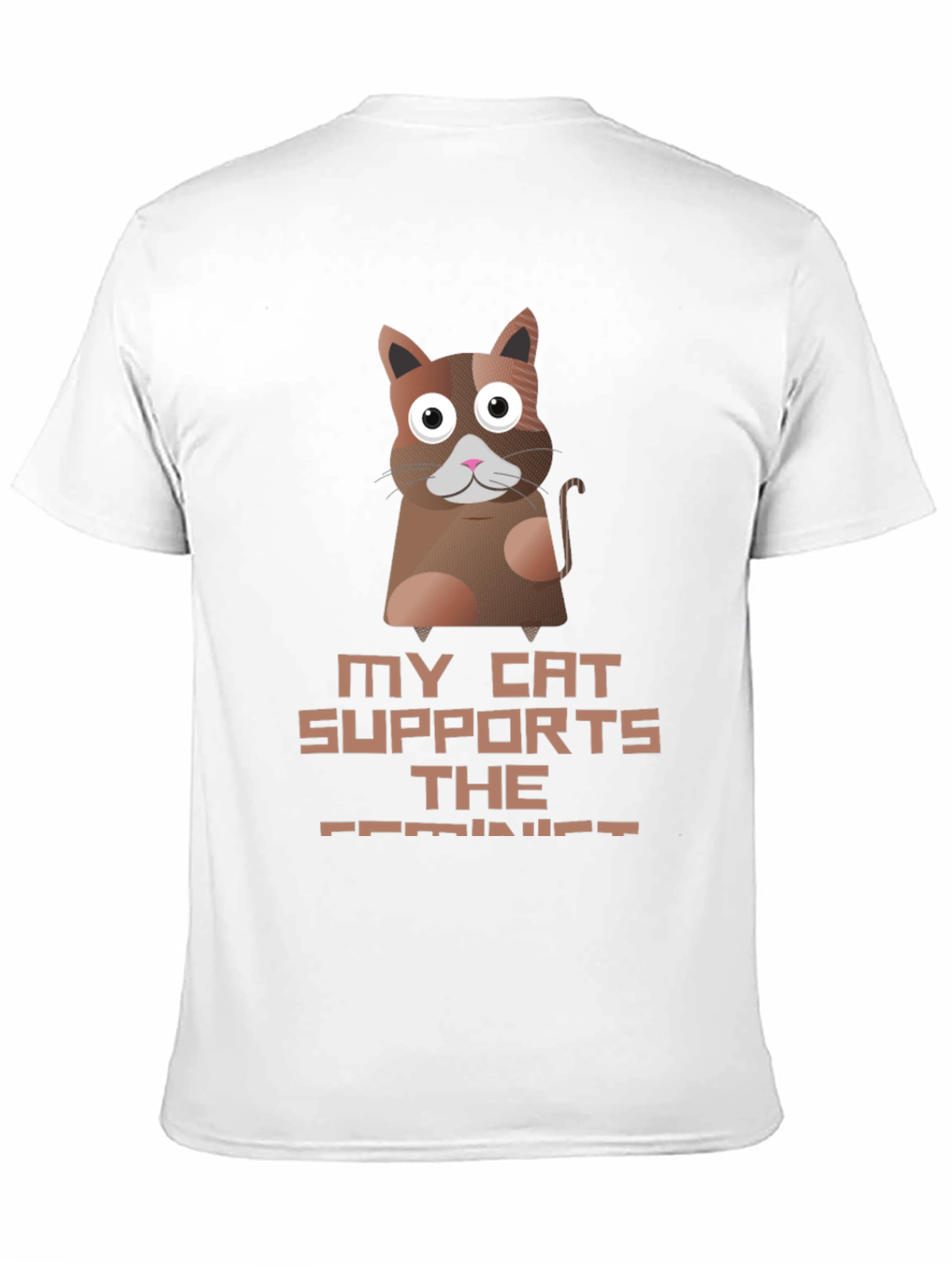 My Cat Supports The Feminist T-Shirt