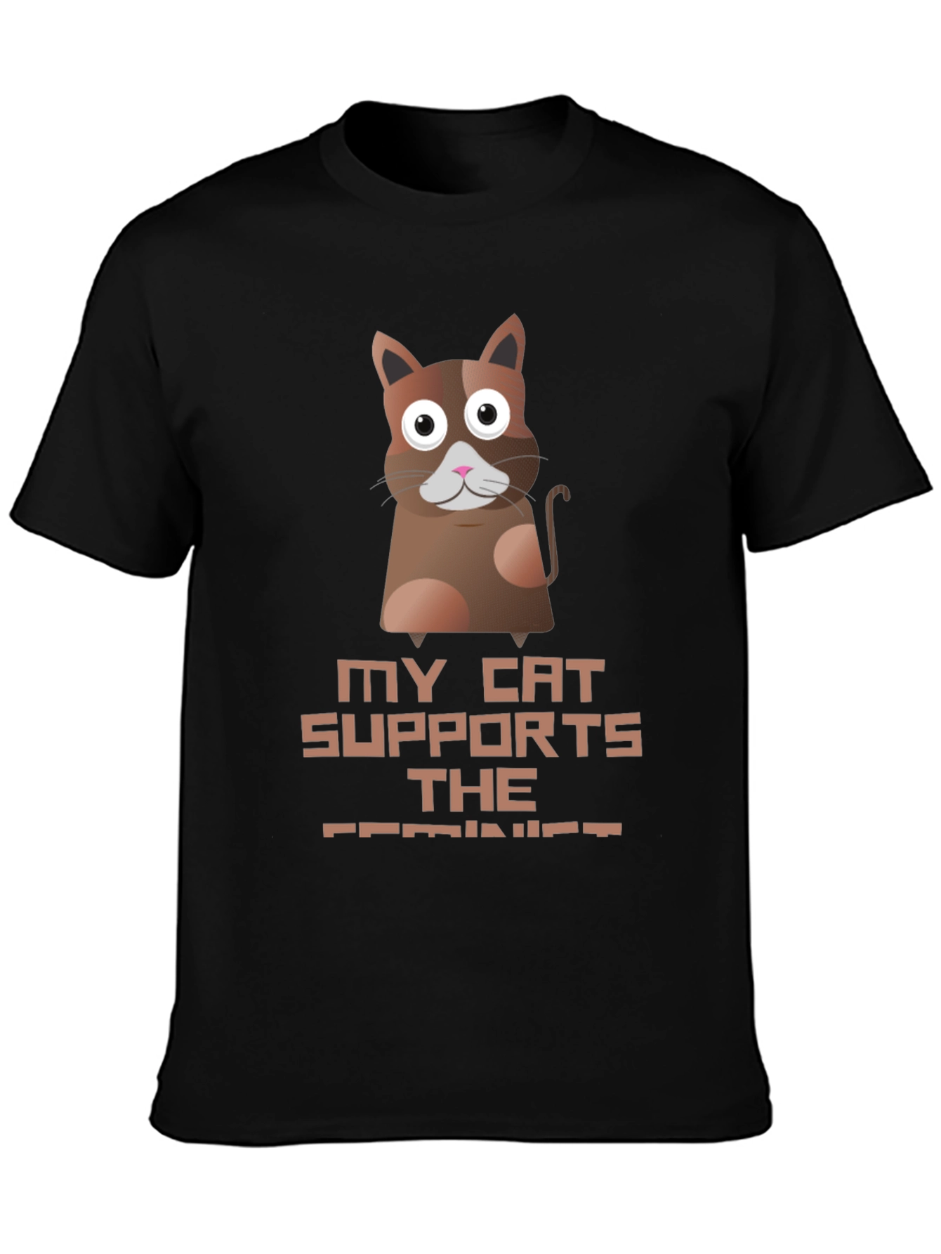 My Cat Supports The Feminist T-Shirt