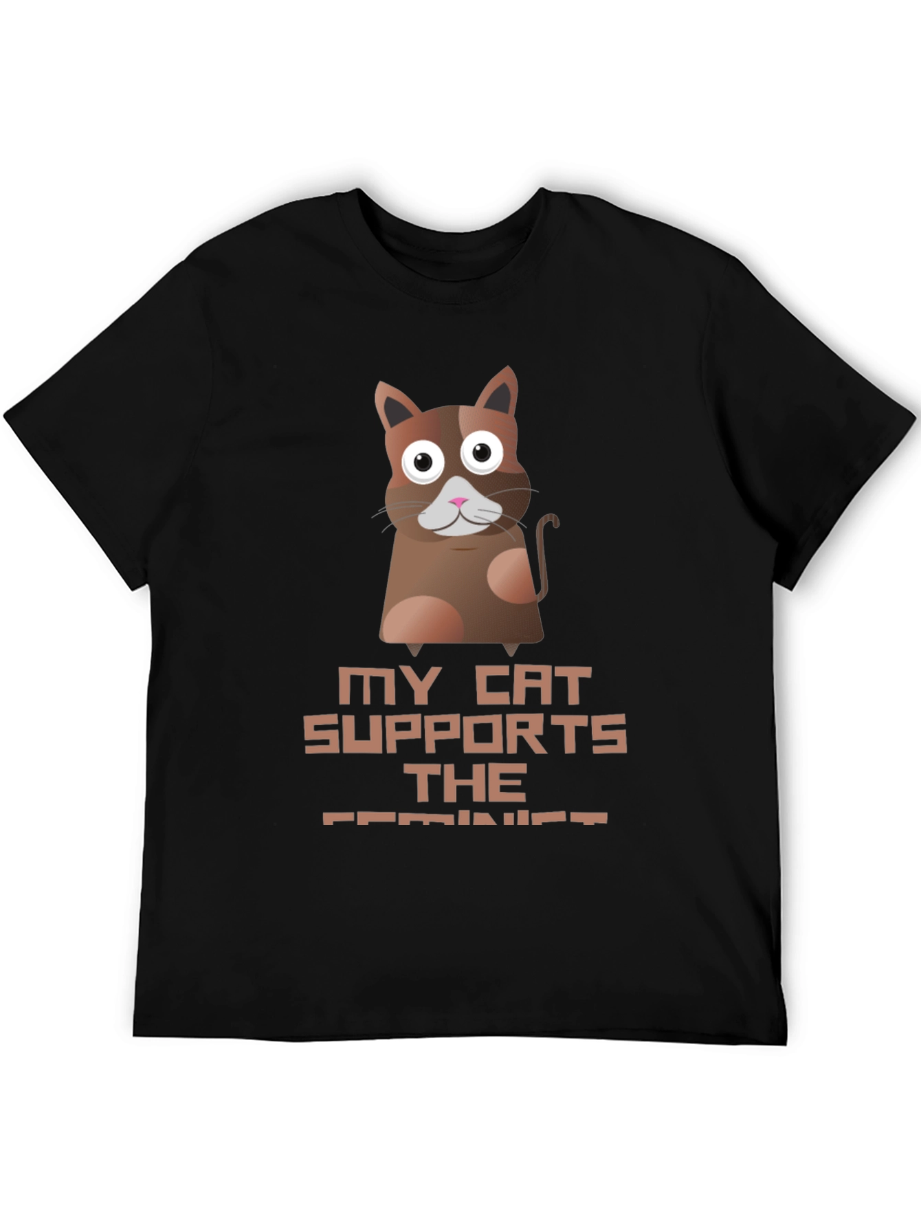 My Cat Supports The Feminist T-Shirt