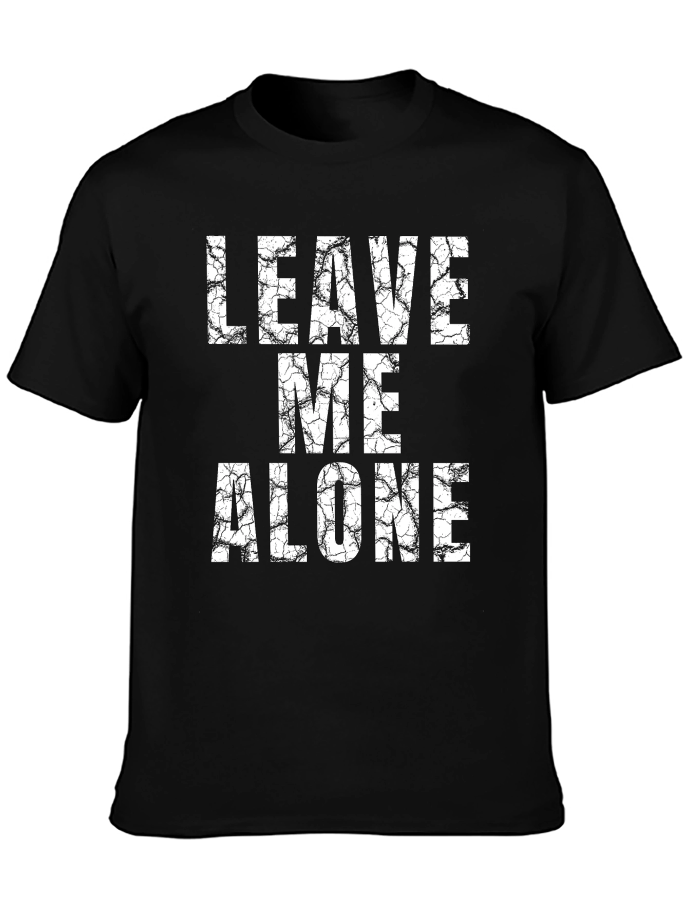 Leave Me Alone Graphic Tee - Black T-Shirt