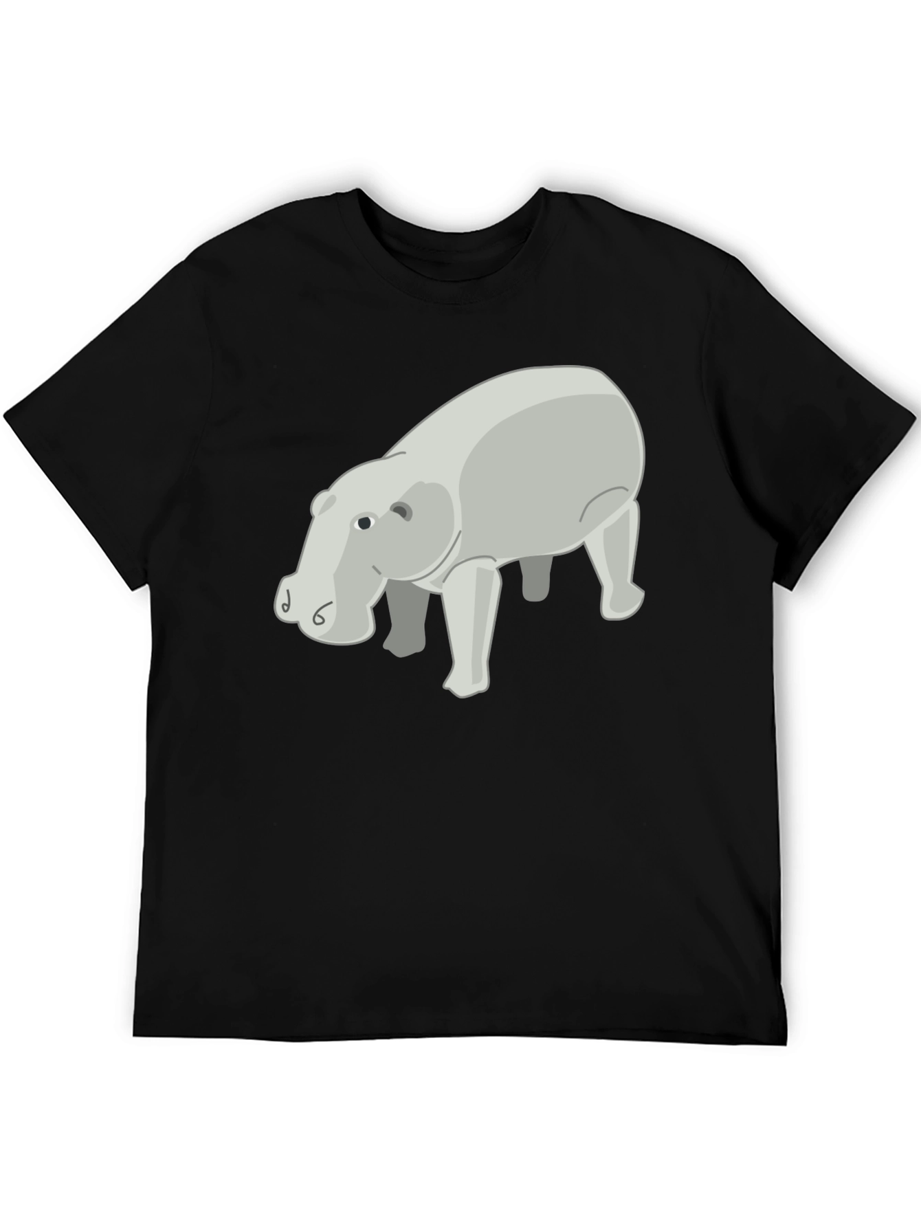 Hippo Graphic Print Tee - Stylish Casual Wear