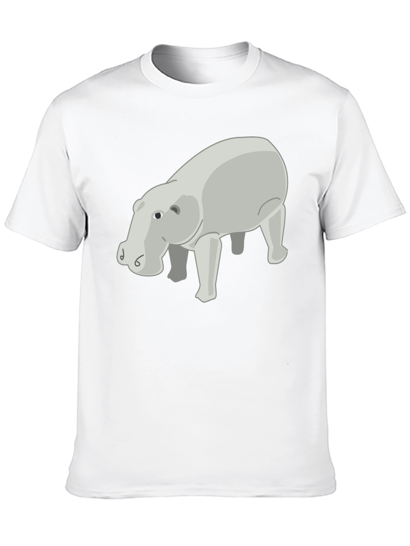 Hippo Graphic Print Tee - Stylish Casual Wear