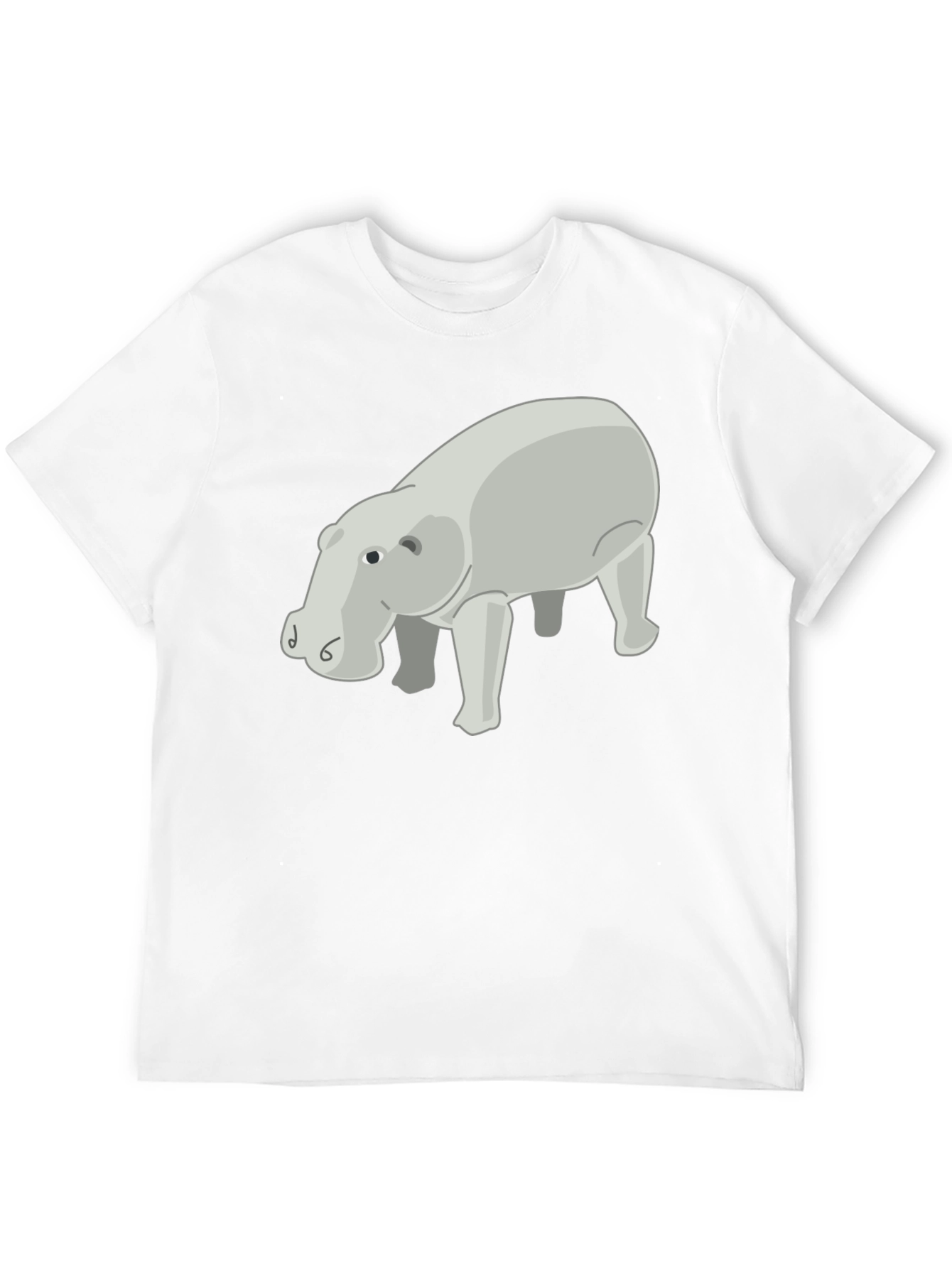 Hippo Graphic Print Tee - Stylish Casual Wear