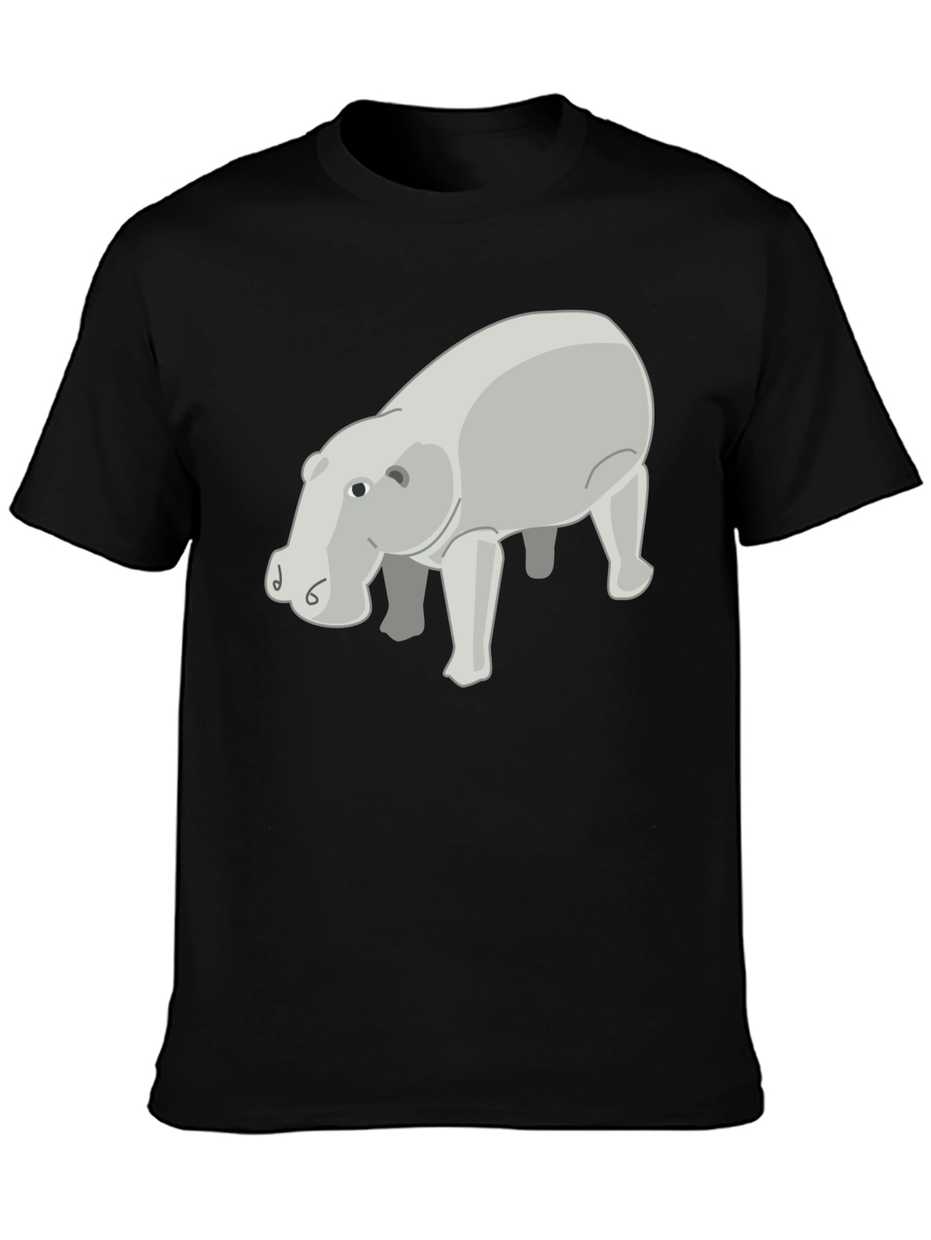 Hippo Graphic Print Tee - Stylish Casual Wear