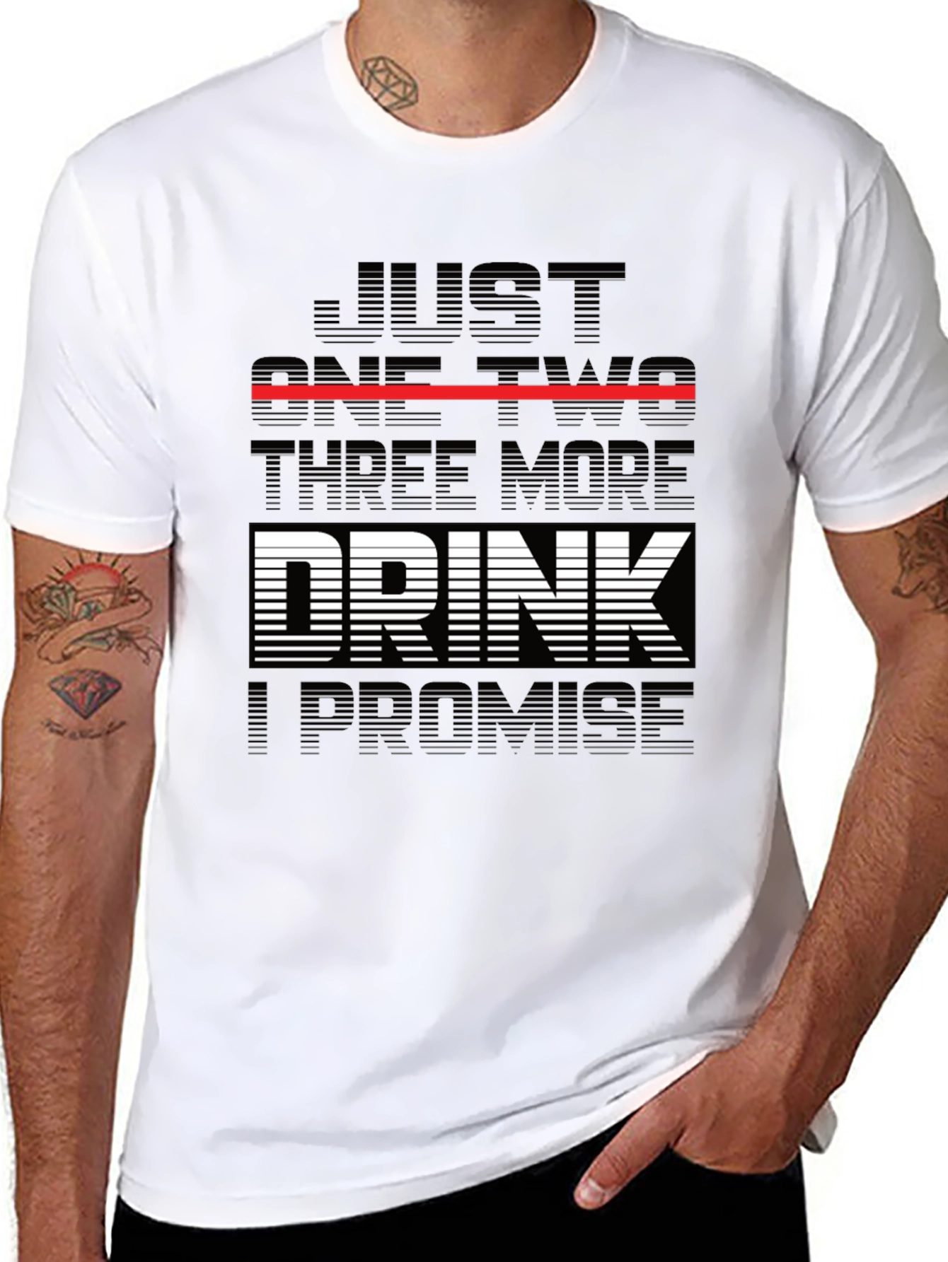 Just One Two Three More Drink Promise T-Shirt