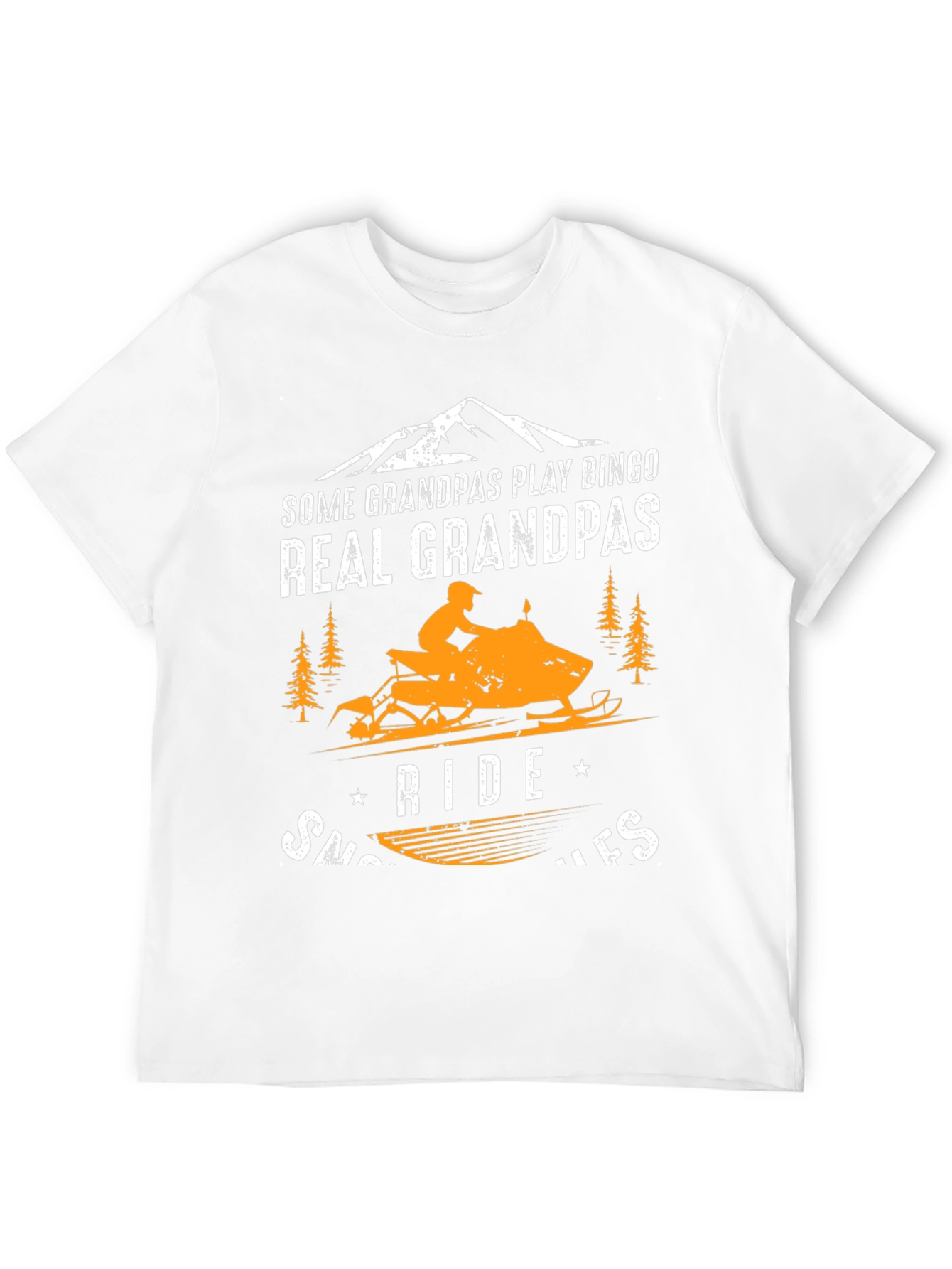 Real Grandpas Ride Snowmobiles T-Shirt