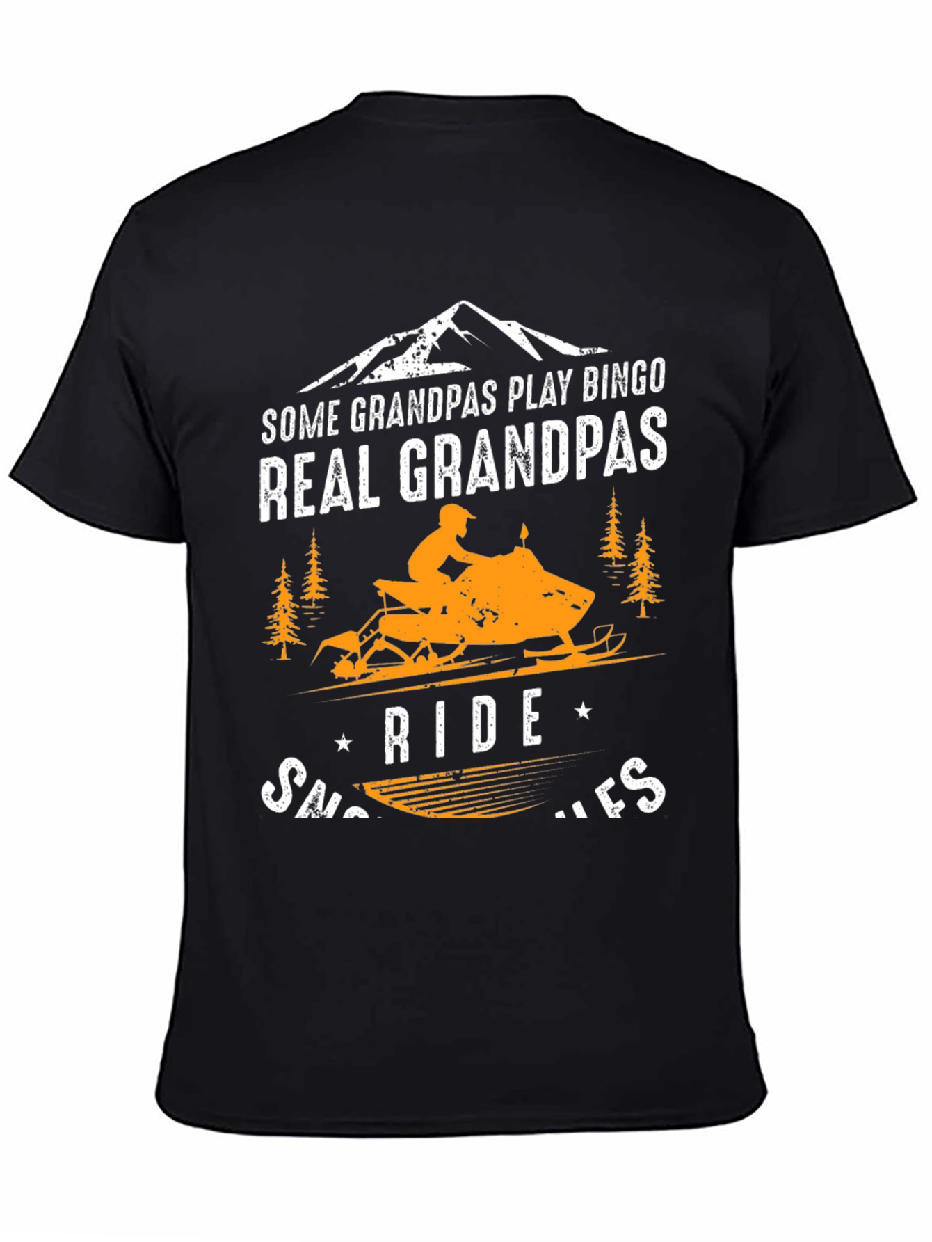 Real Grandpas Ride Snowmobiles T-Shirt