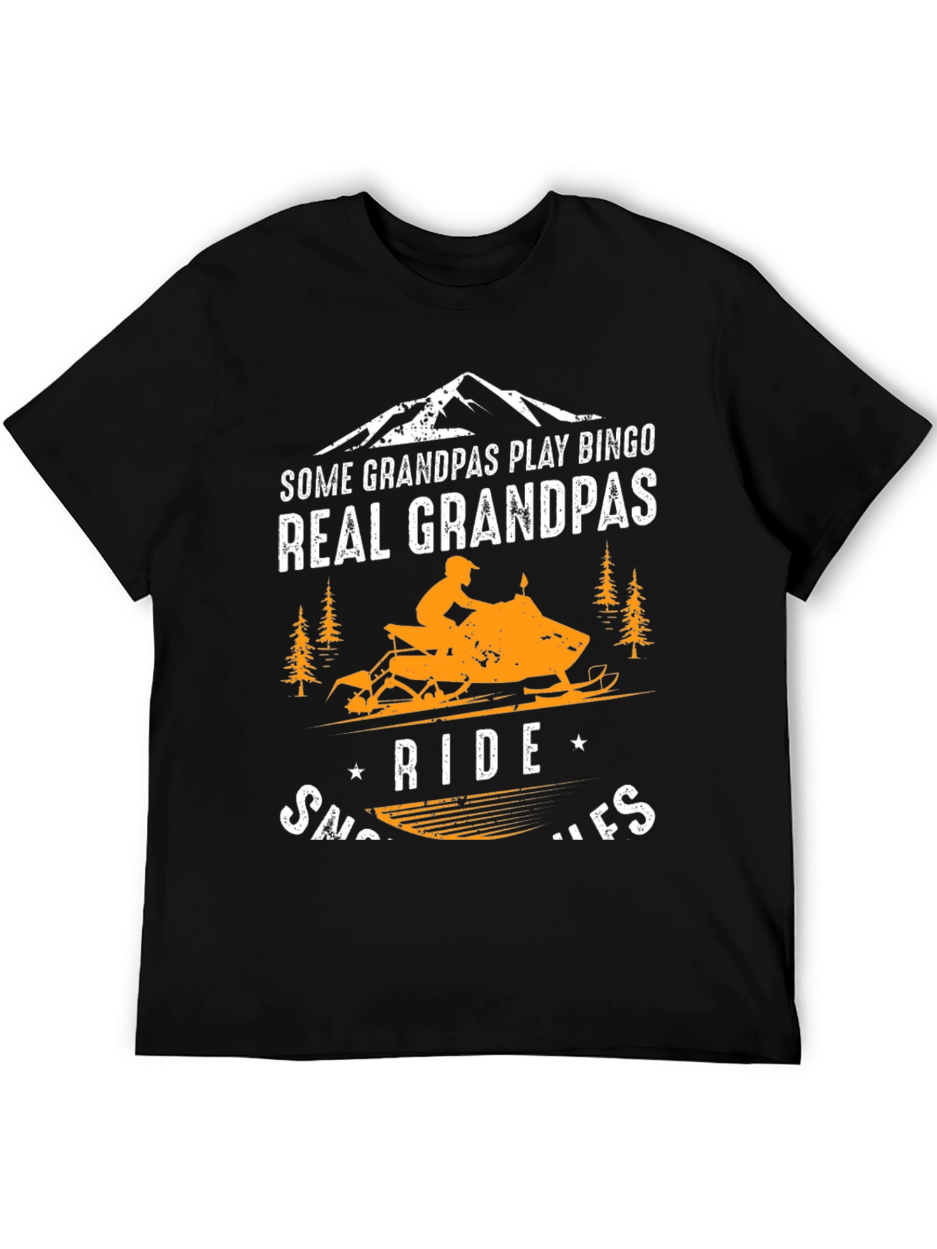 Real Grandpas Ride Snowmobiles T-Shirt