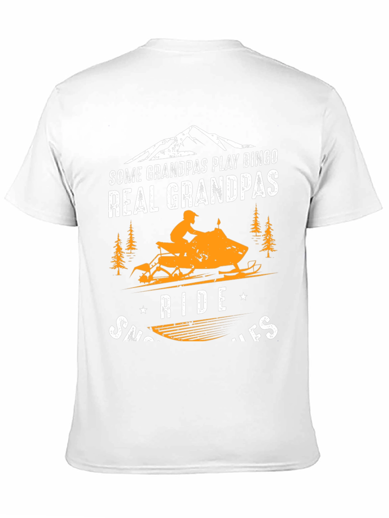 Real Grandpas Ride Snowmobiles T-Shirt