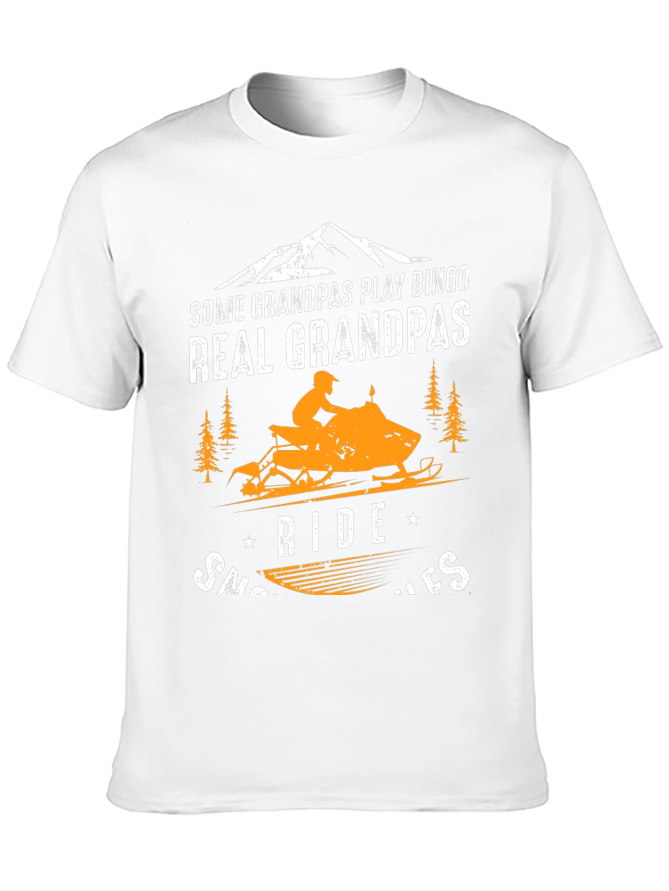 Real Grandpas Ride Snowmobiles T-Shirt