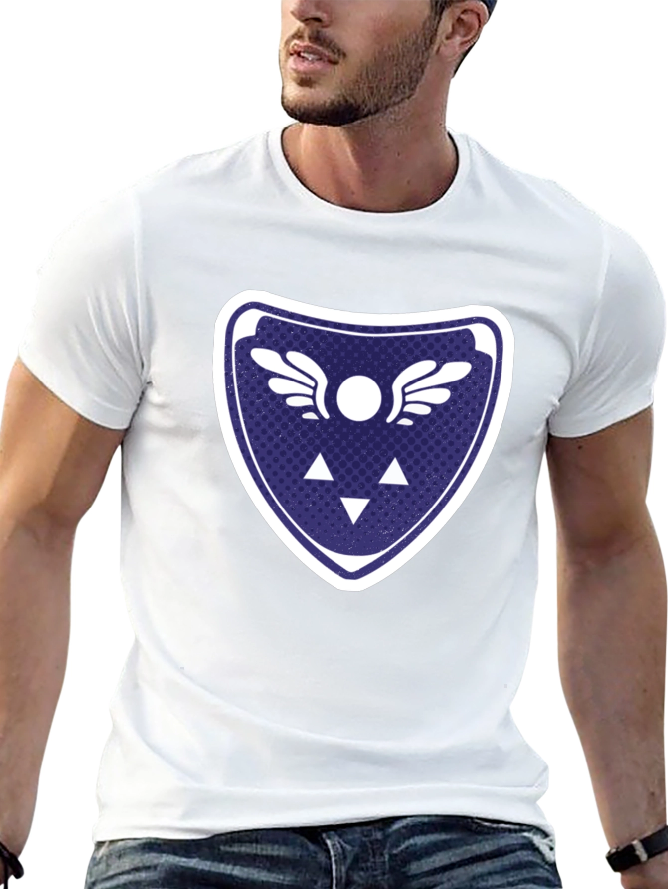 Emblem Graphic Print Mens T-Shirt