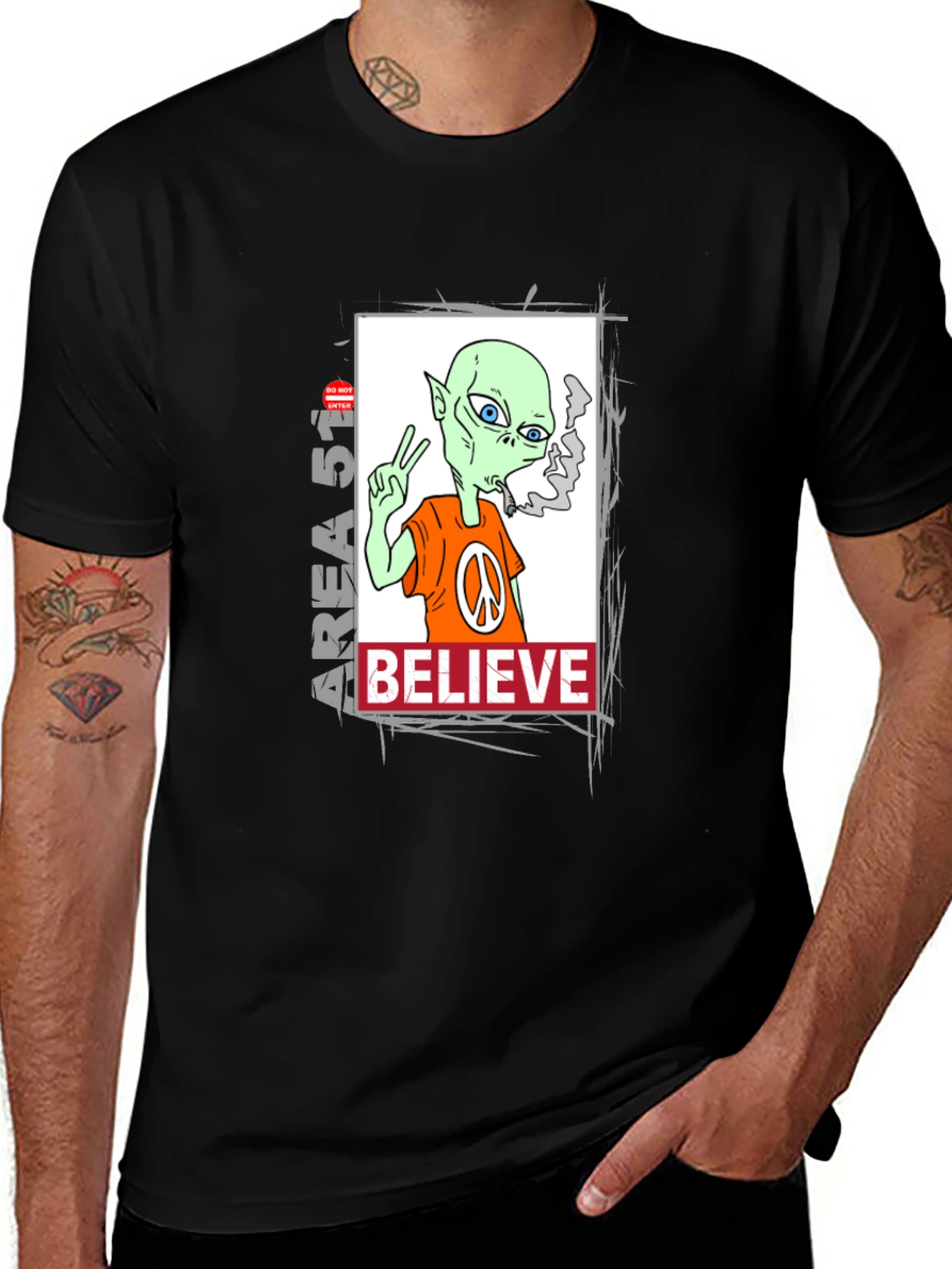 Area 51 Alien Believe Graphic Tee