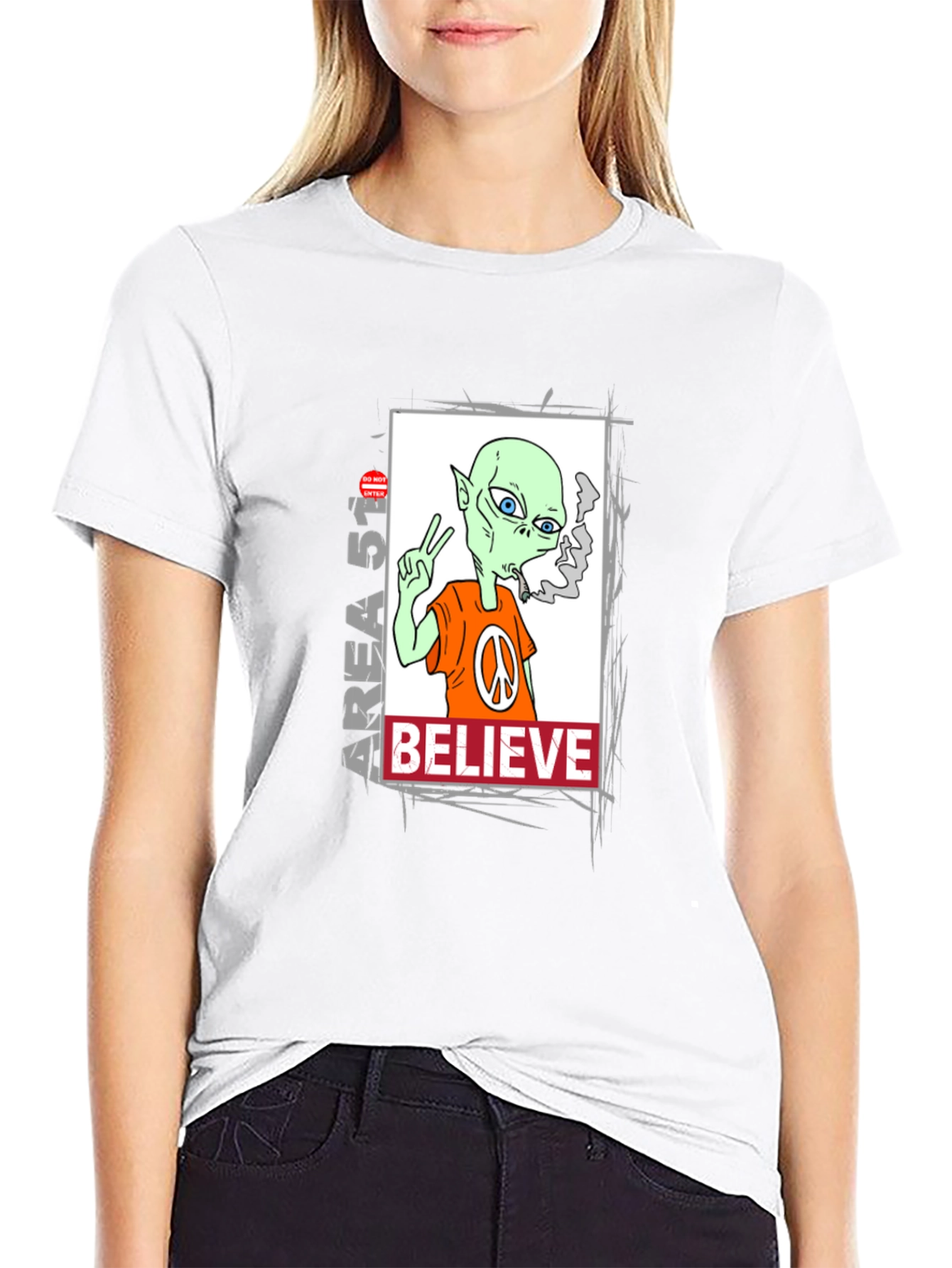 Area 51 Alien Believe Graphic Tee