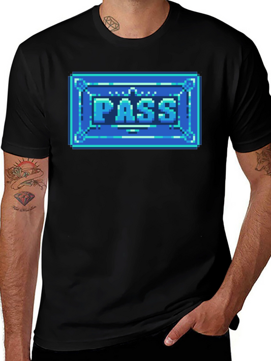 8-Bit Pass T-Shirt - Retro Gaming Style