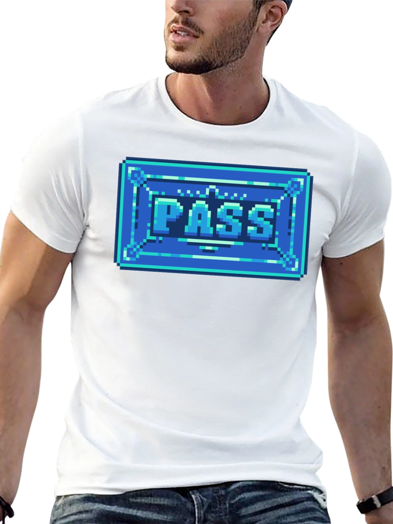 8-Bit Pass T-Shirt - Retro Gaming Style