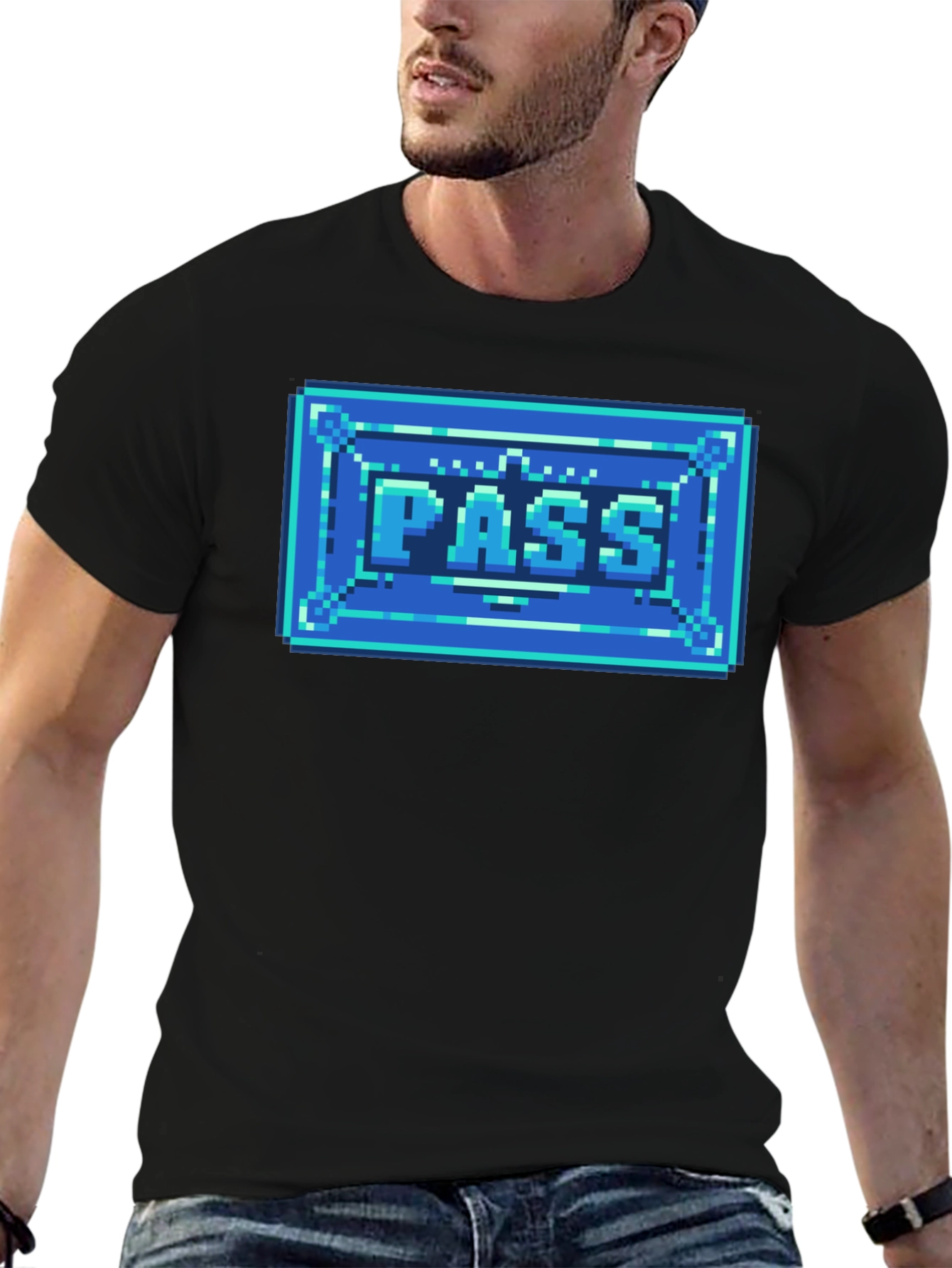 8-Bit Pass T-Shirt - Retro Gaming Style