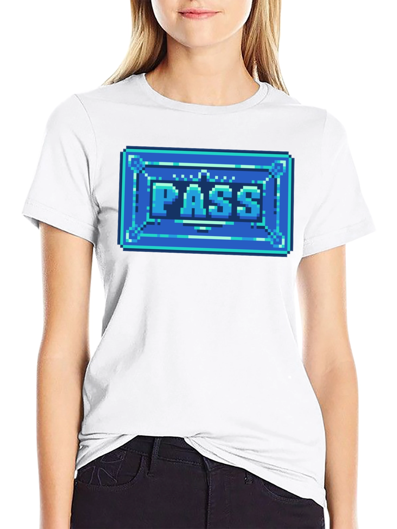 8-Bit Pass T-Shirt - Retro Gaming Style