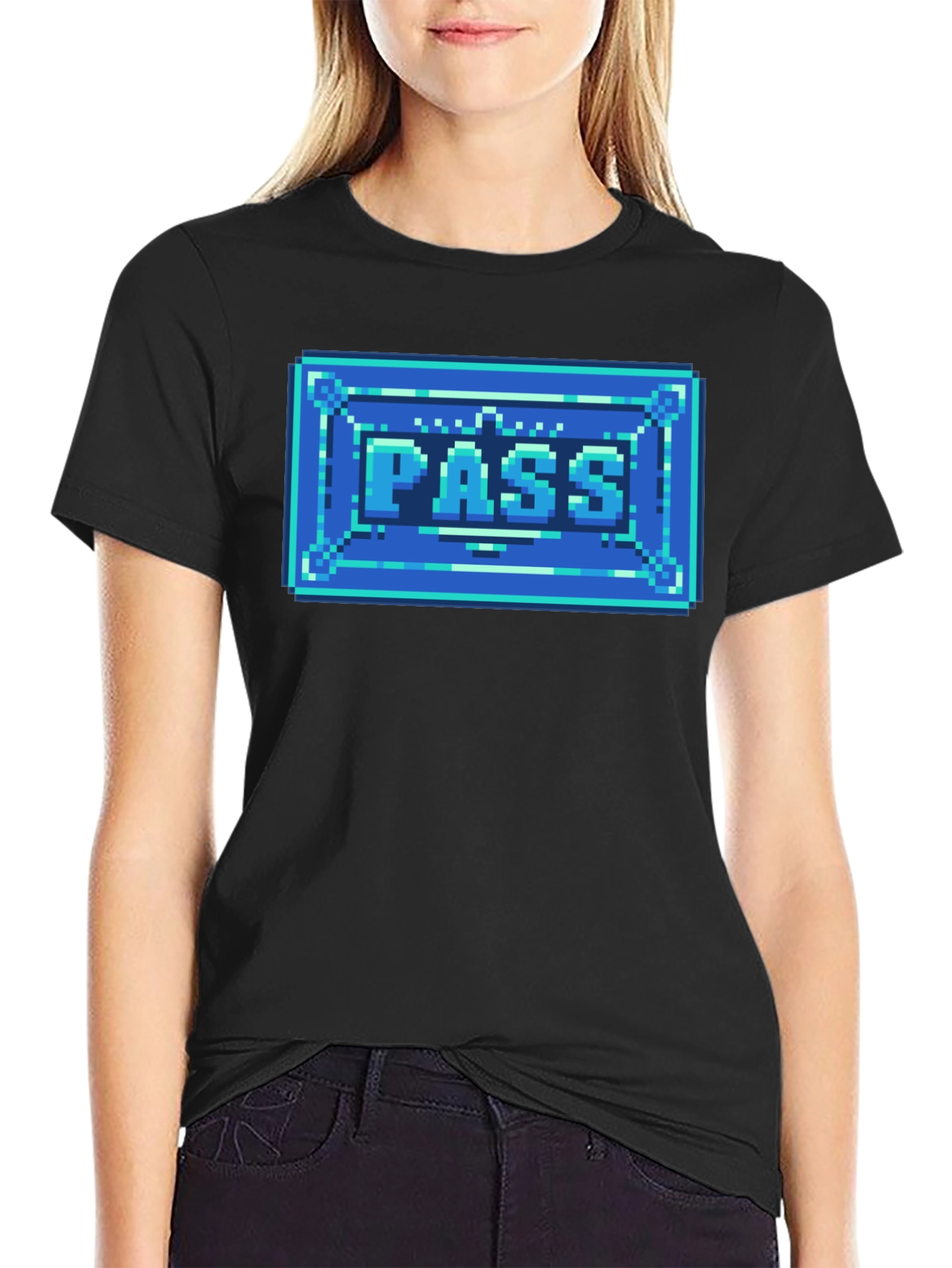 8-Bit Pass T-Shirt - Retro Gaming Style