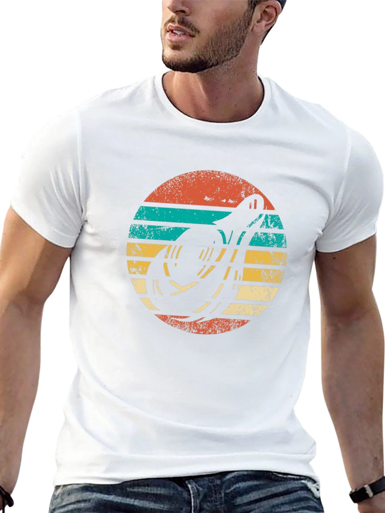 Retro Banjo Sunset T-Shirt - Music Lover Tee
