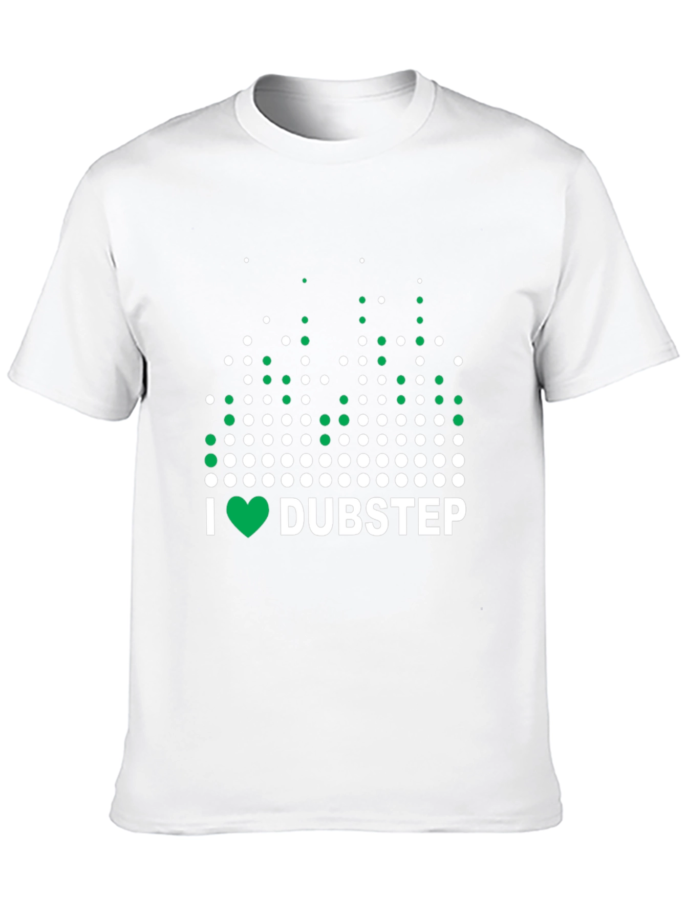 I Love Dubstep Music Graphic Tee - Black