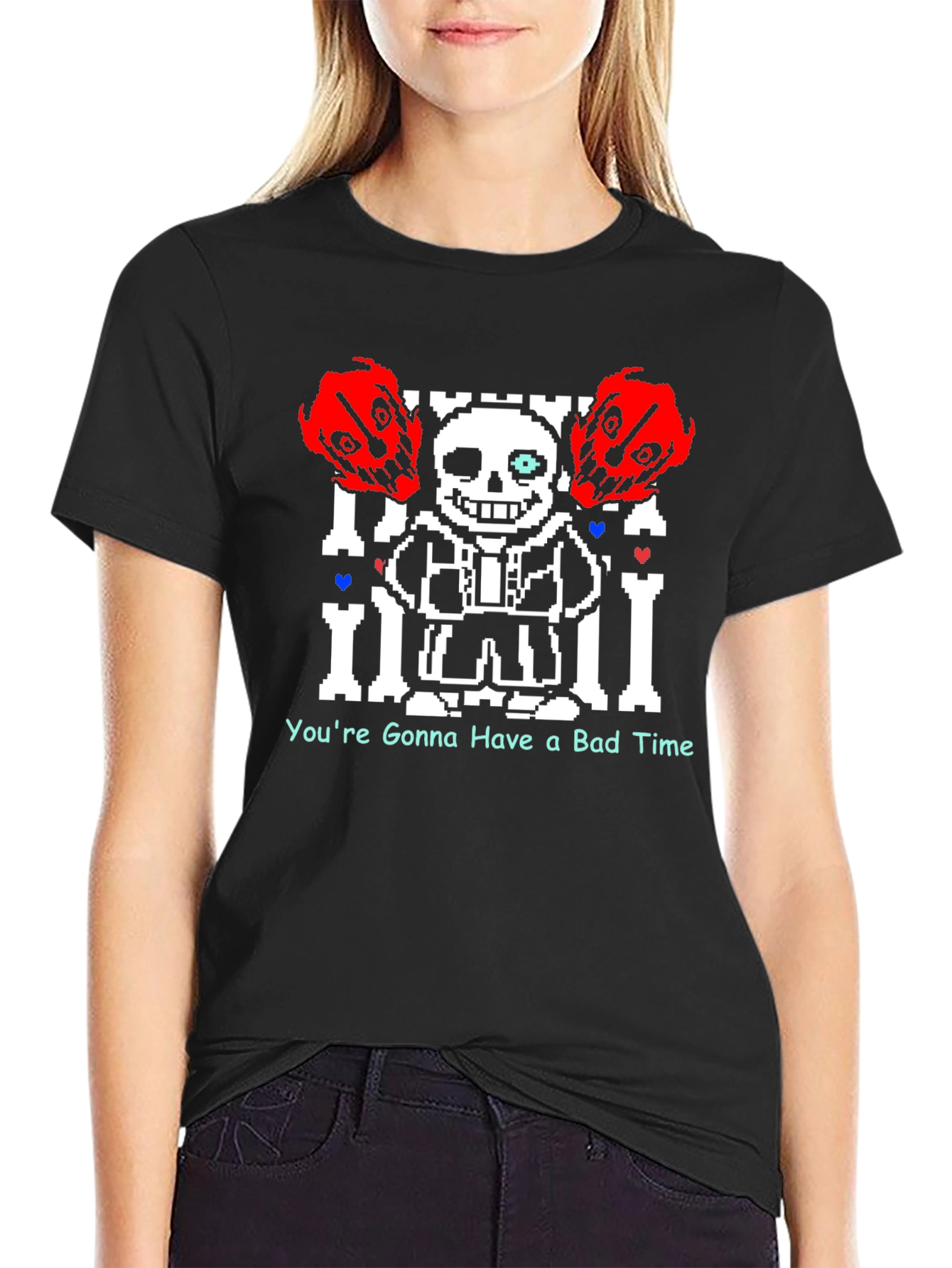 Undertale Sans Bad Time Black T-Shirt