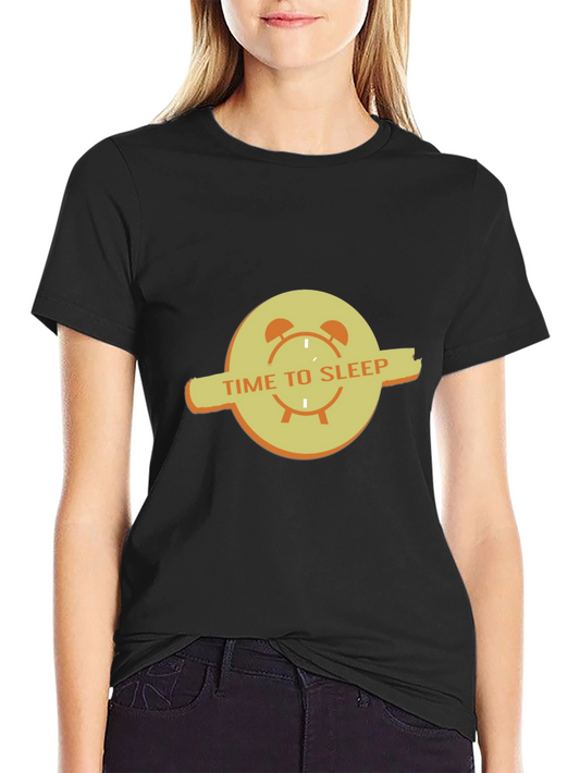 Time to Sleep Graphic Tee - Black Comfort Fit T-Shirt