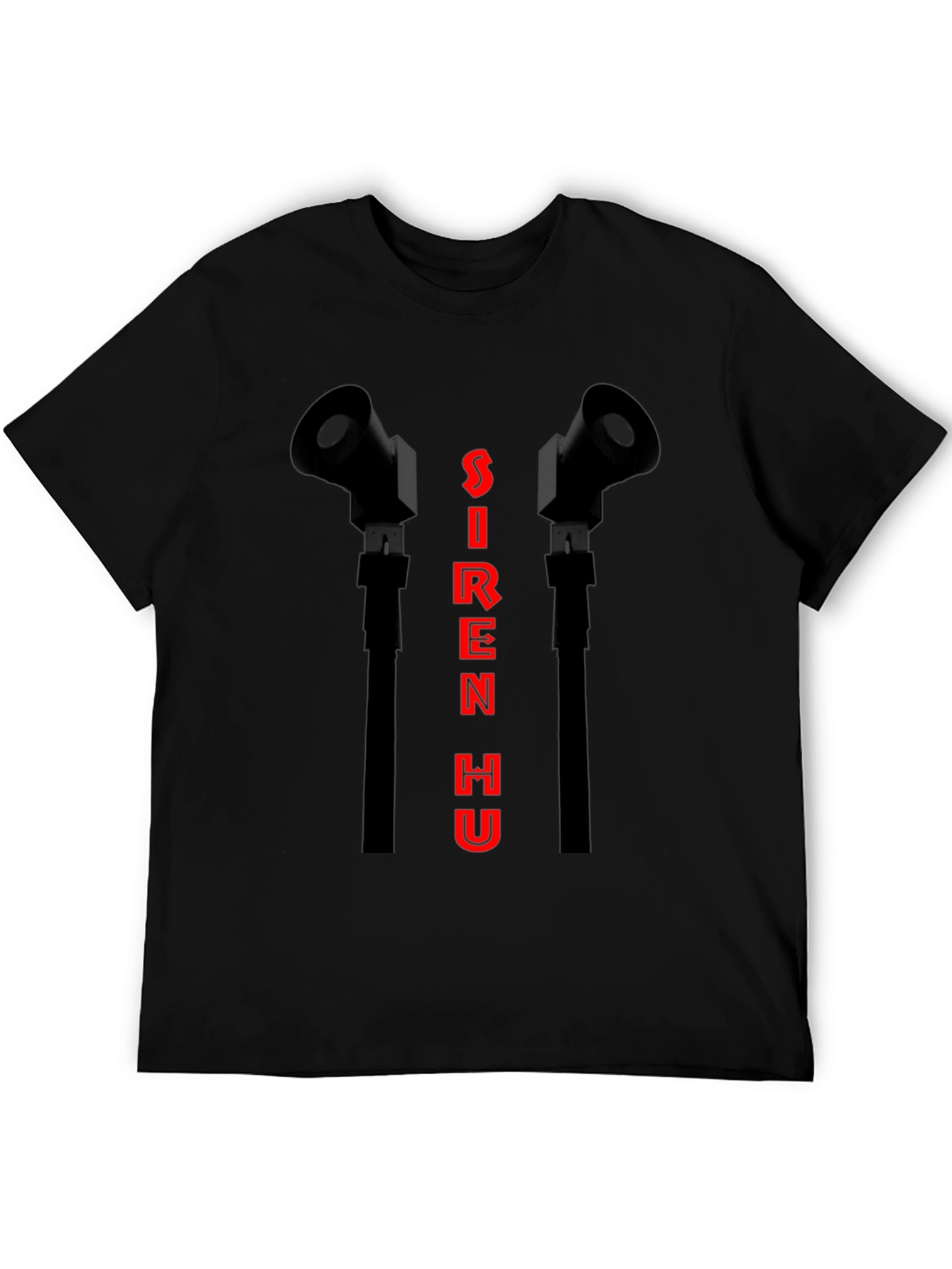 Siren Hu Graphic T-Shirt - Black
