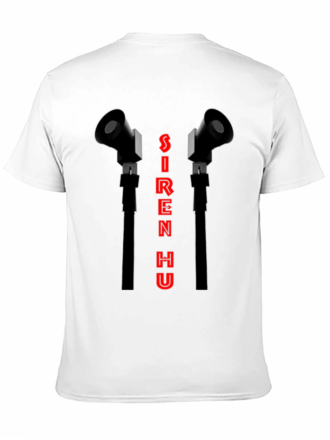 Siren Hu Graphic T-Shirt - Black