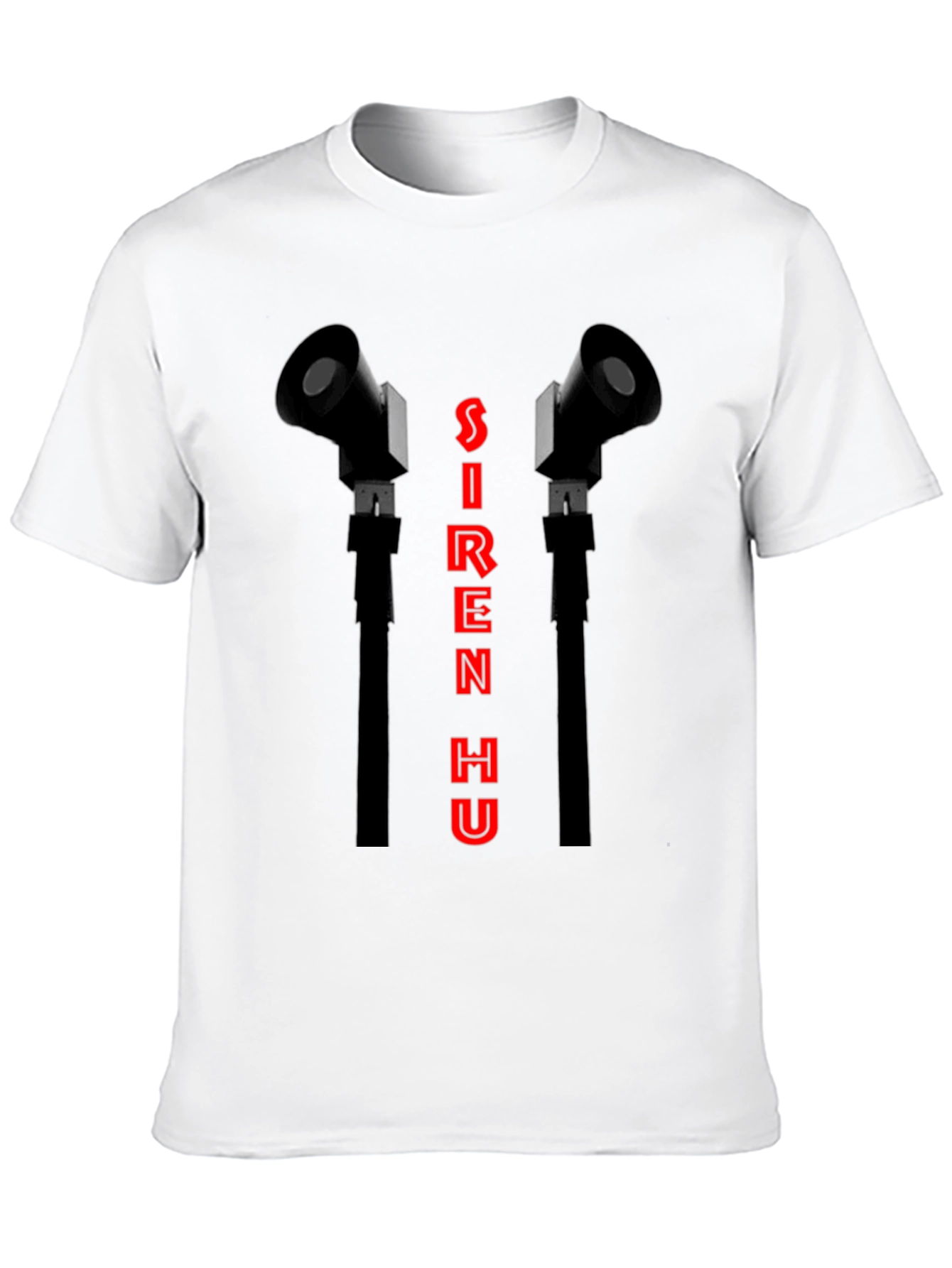 Siren Hu Graphic T-Shirt - Black