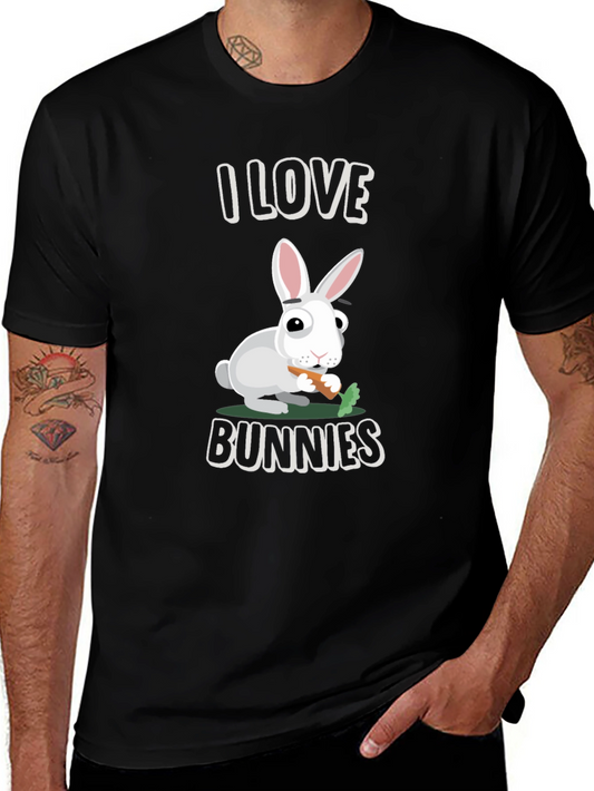 I Love Bunnies T-Shirt - Cute Rabbit Graphic Tee