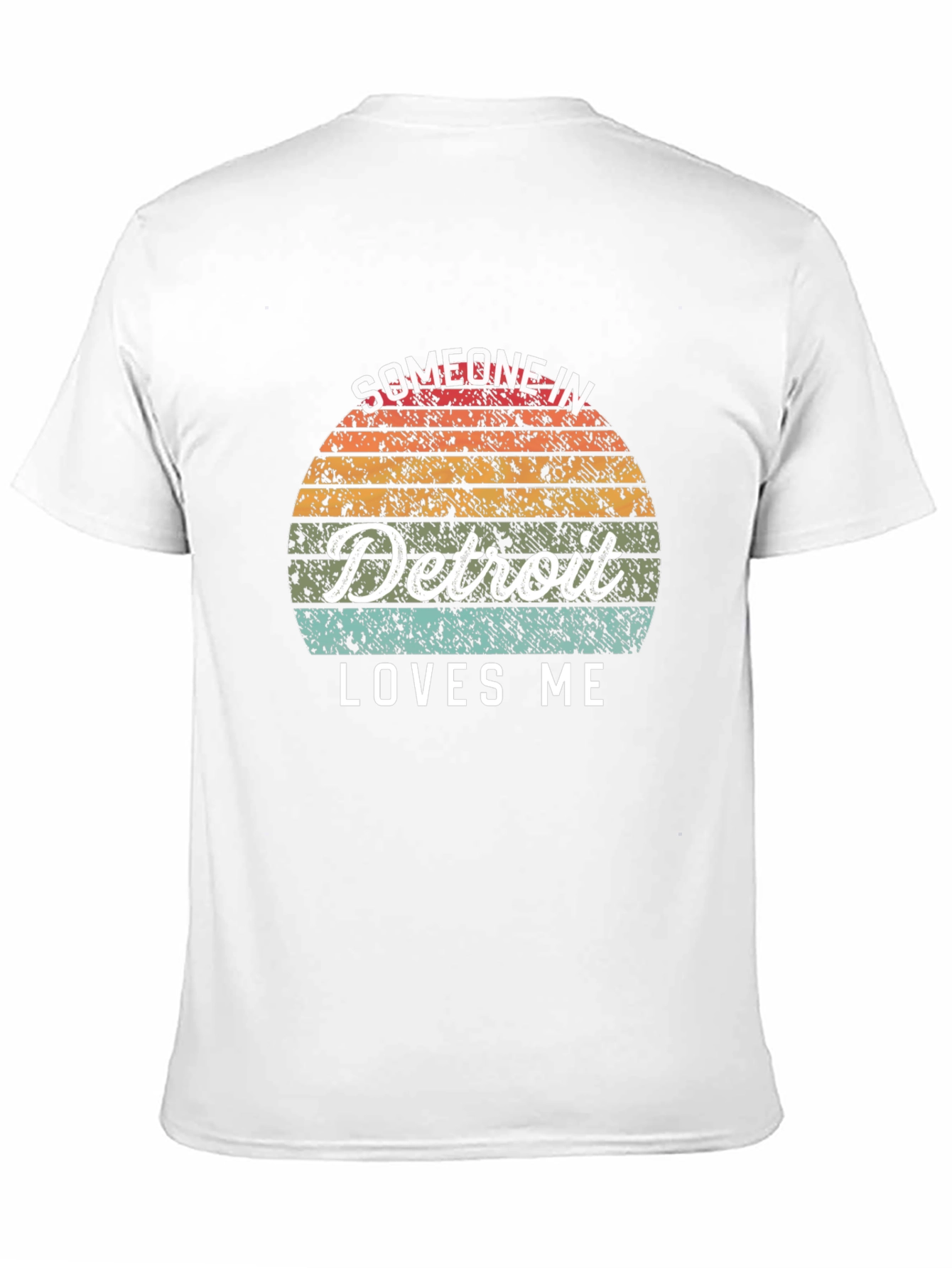 Someone in Detroit Loves Me Black T-Shirt