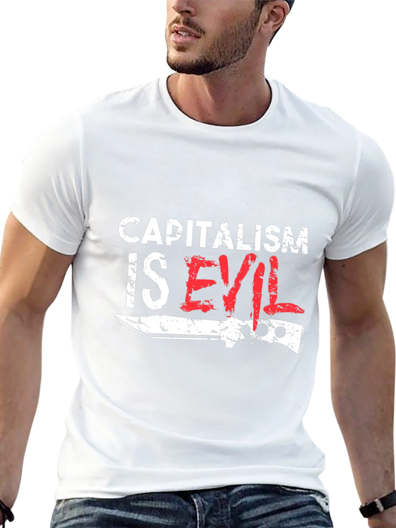 Capitalism Is Evil T-Shirt - Anti-Capitalist Tee