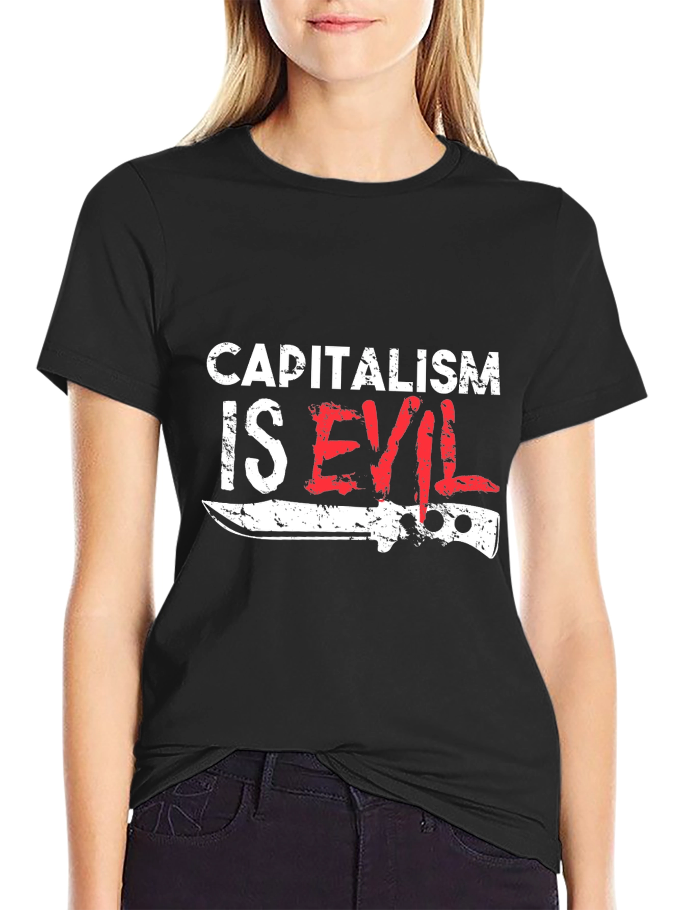 Capitalism Is Evil T-Shirt - Anti-Capitalist Tee