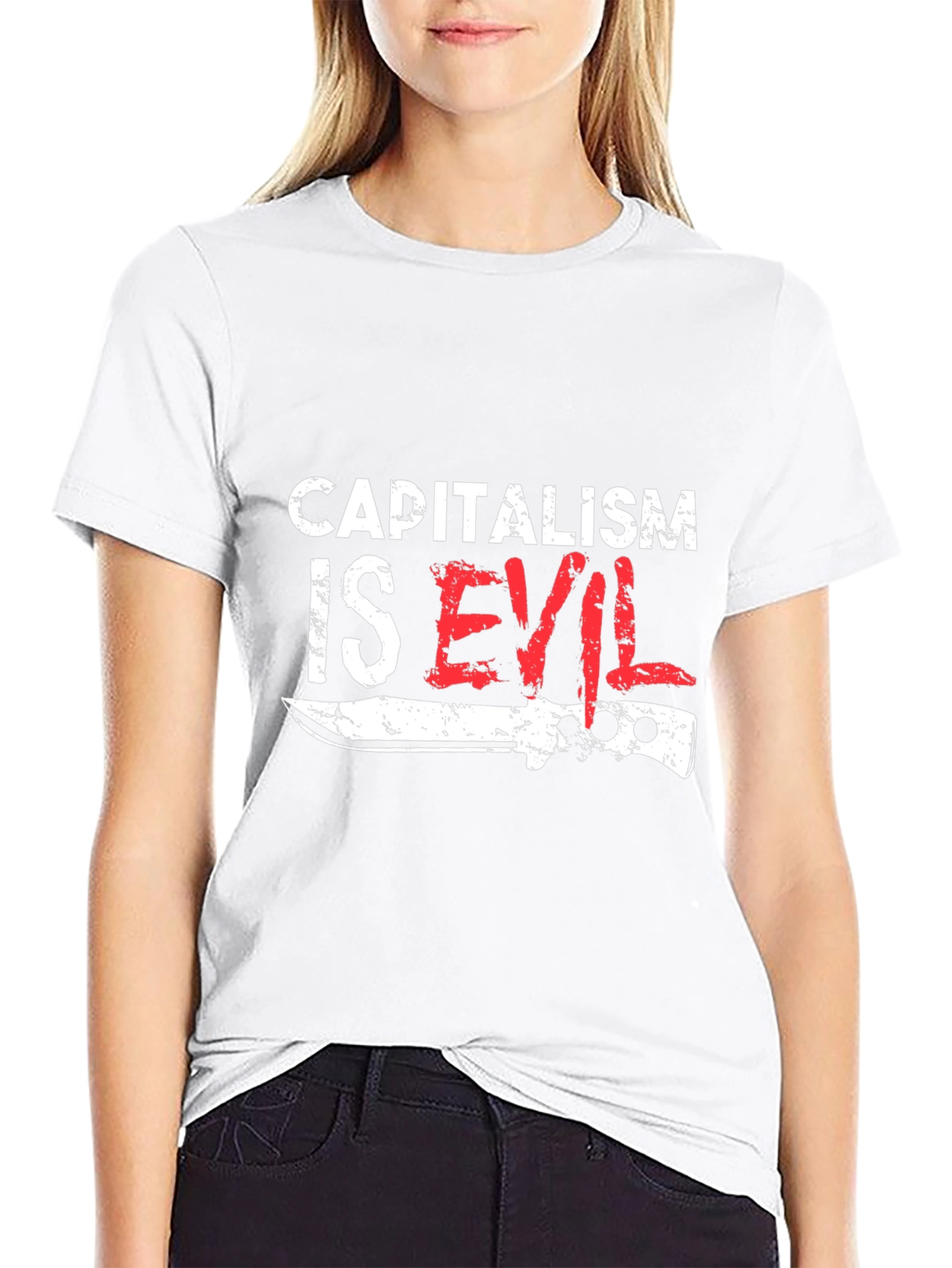 Capitalism Is Evil T-Shirt - Anti-Capitalist Tee