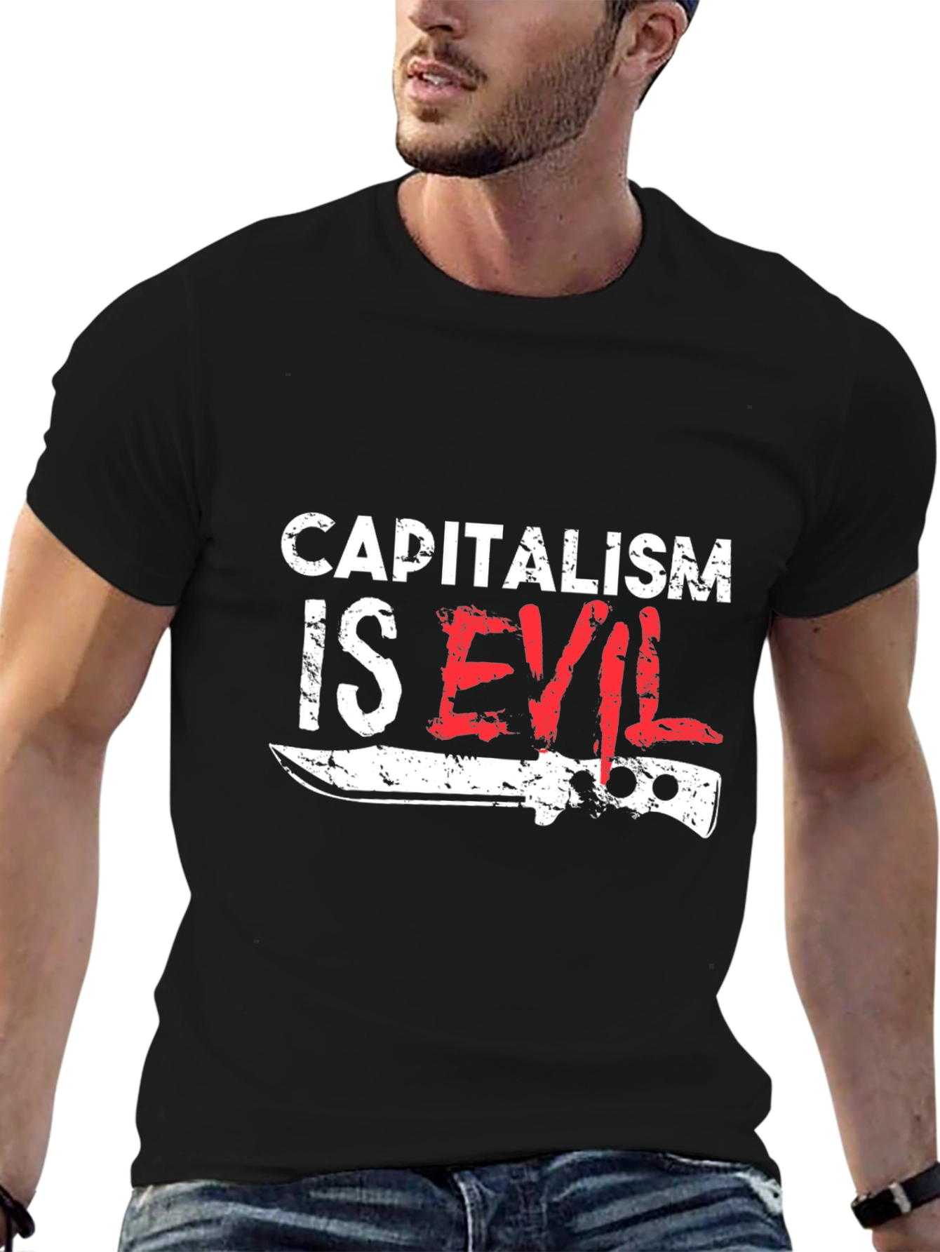 Capitalism Is Evil T-Shirt - Anti-Capitalist Tee