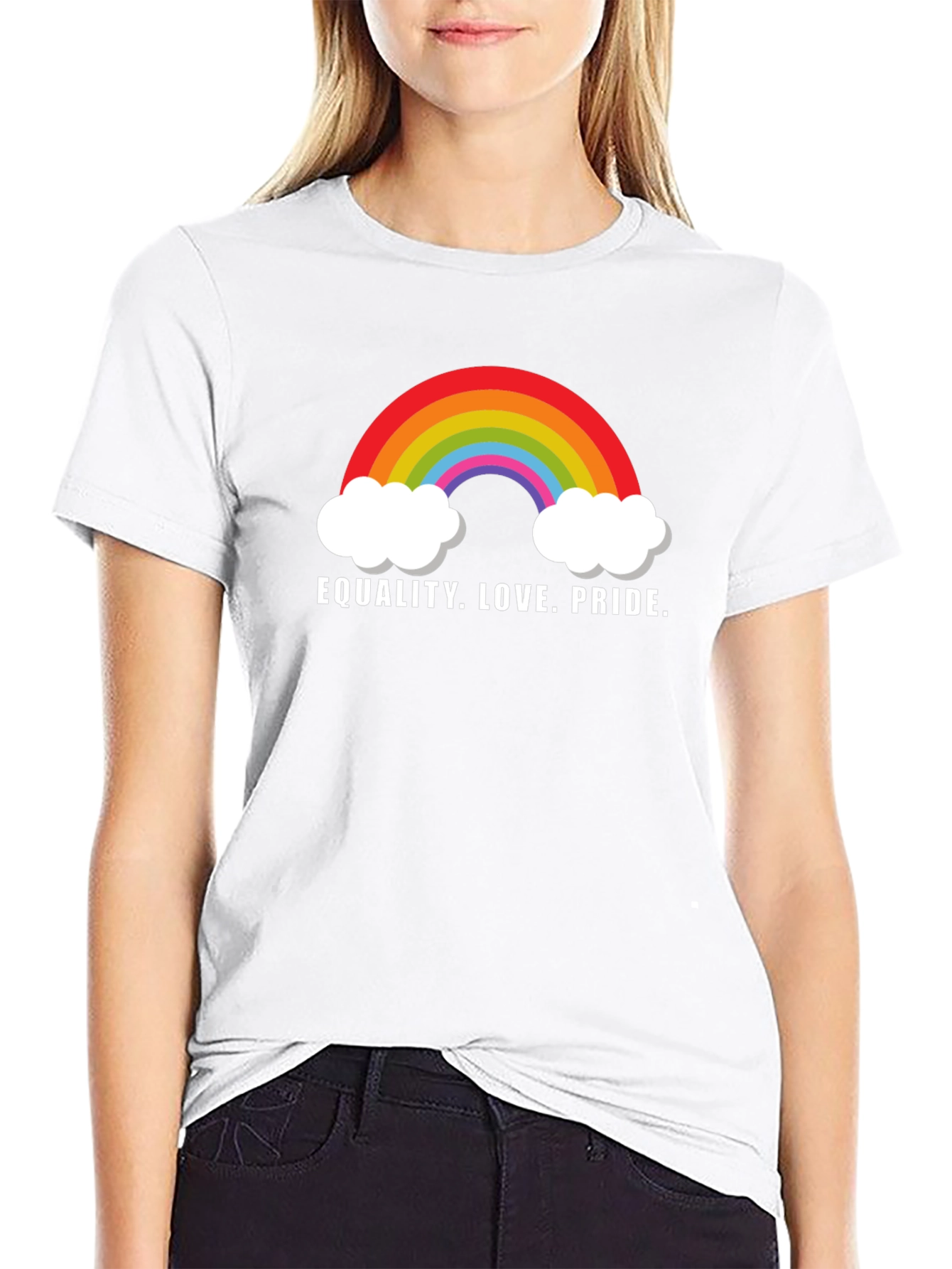 Equality Love Pride Rainbow Graphic Tee