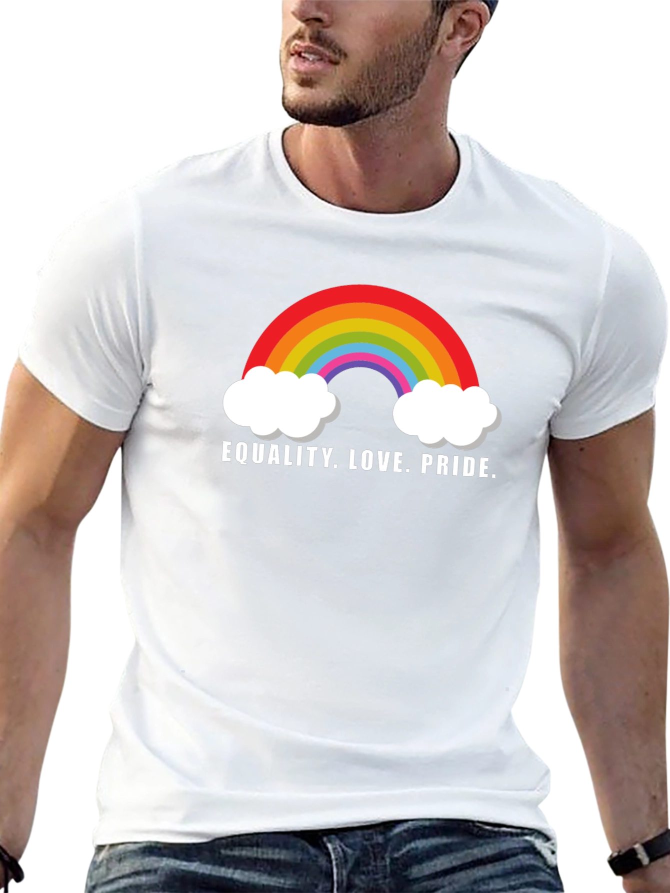 Equality Love Pride Rainbow Graphic Tee