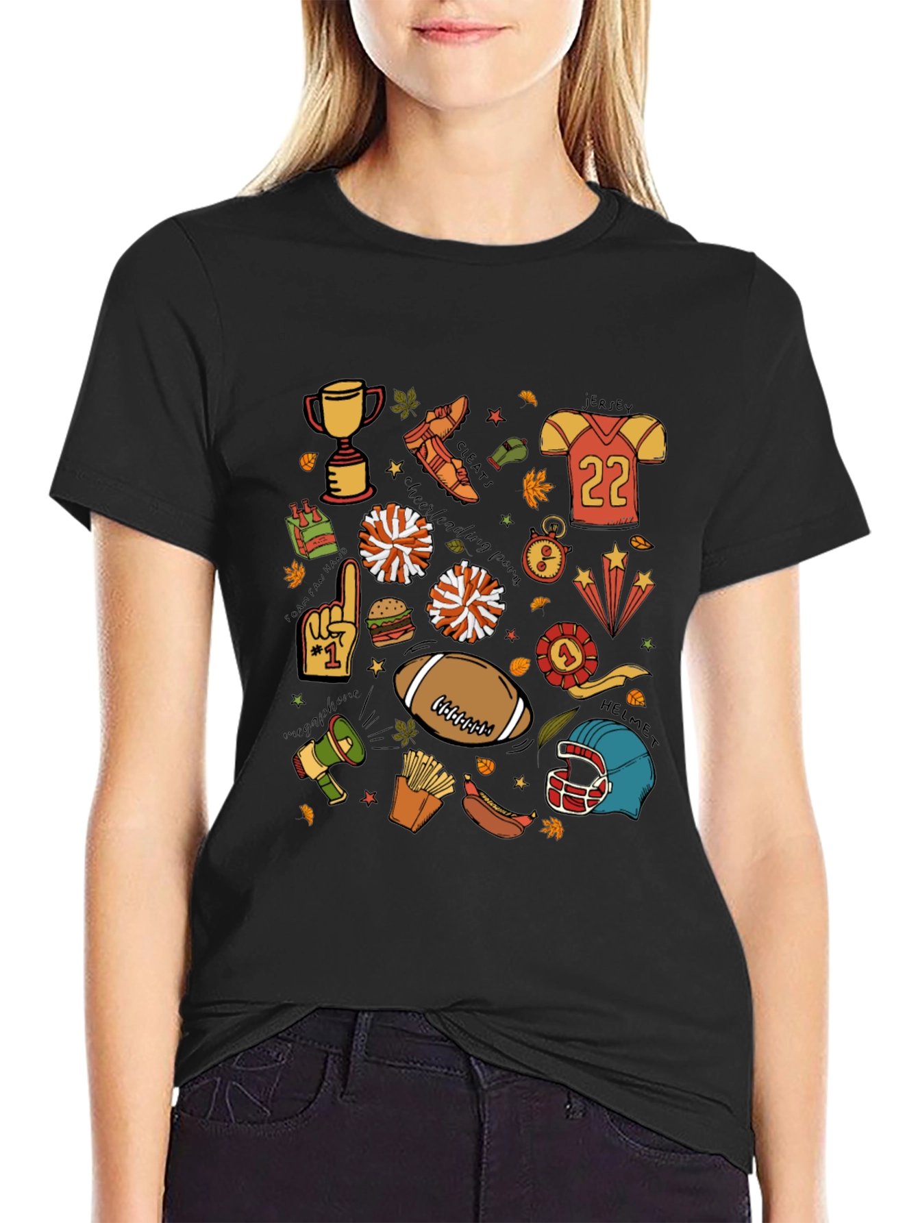 Football Spirit Graphic Tee