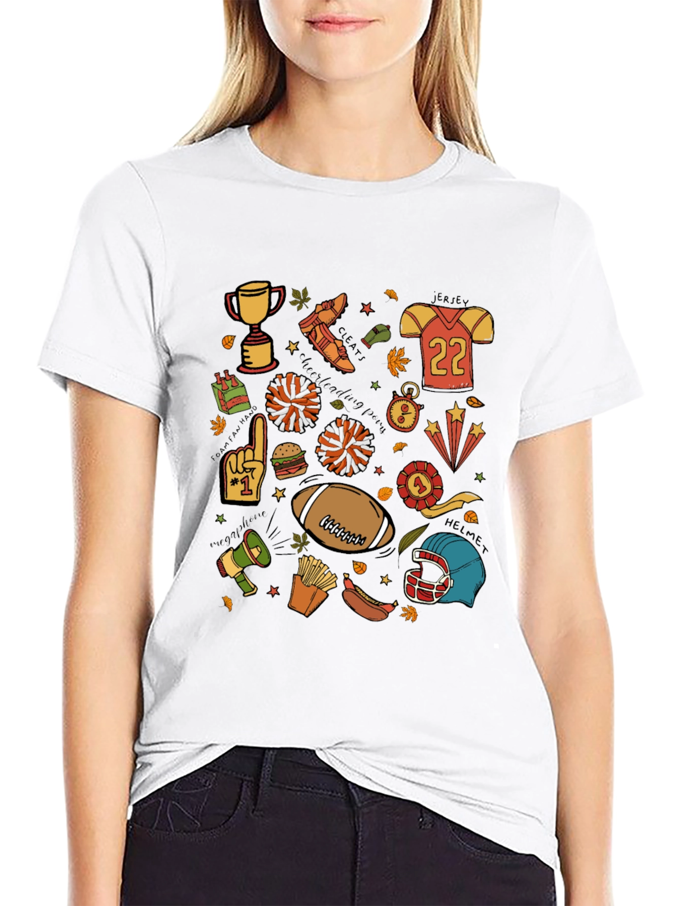 Football Spirit Graphic Tee