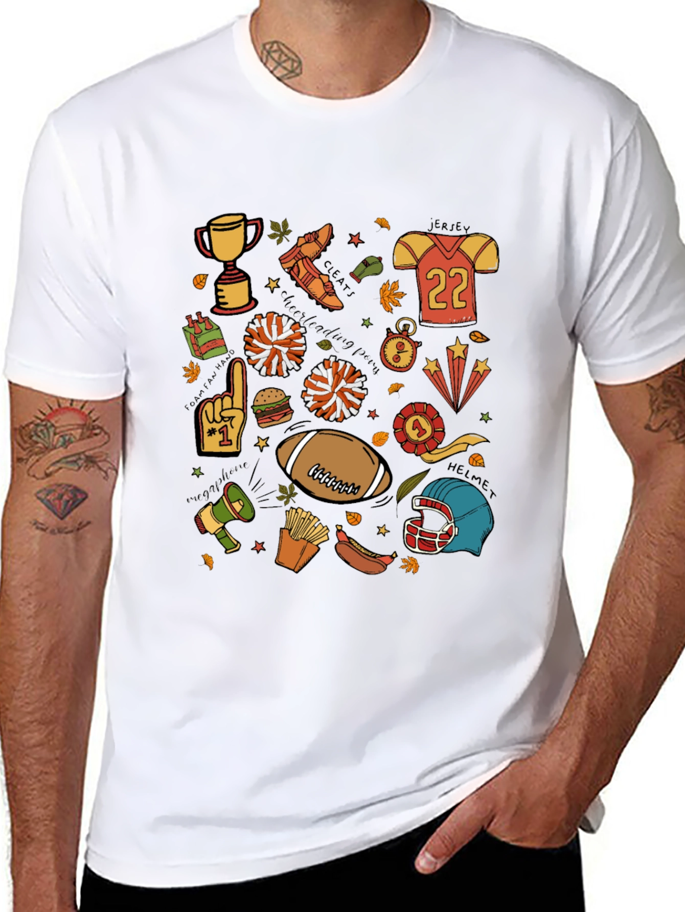 Football Spirit Graphic Tee