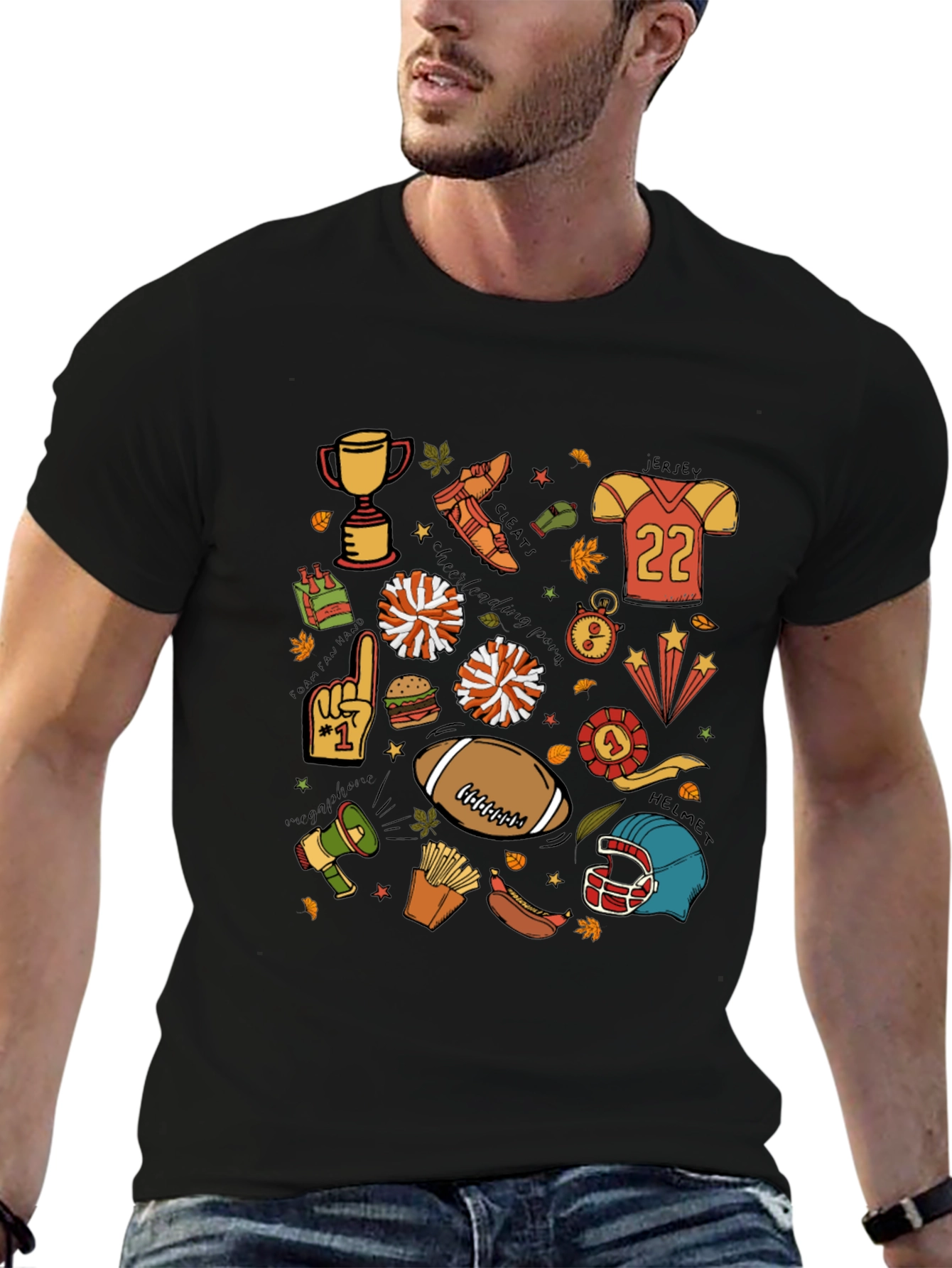 Football Spirit Graphic Tee