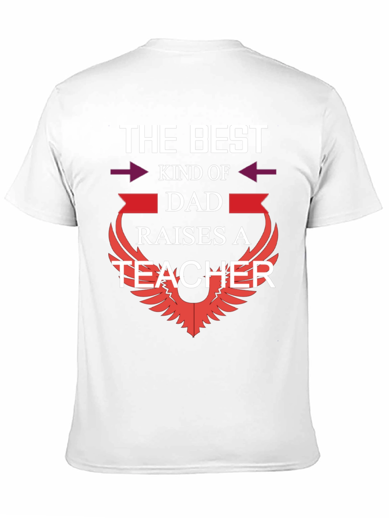 Best Dad Raises a Teacher Graphic T-Shirt
