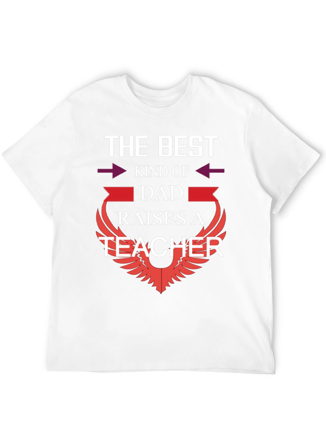 Best Dad Raises a Teacher Graphic T-Shirt