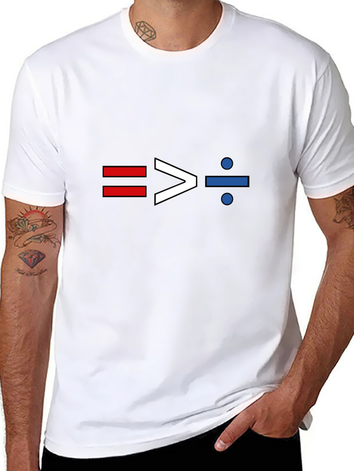 Equality T-Shirt - Red White and Blue Design