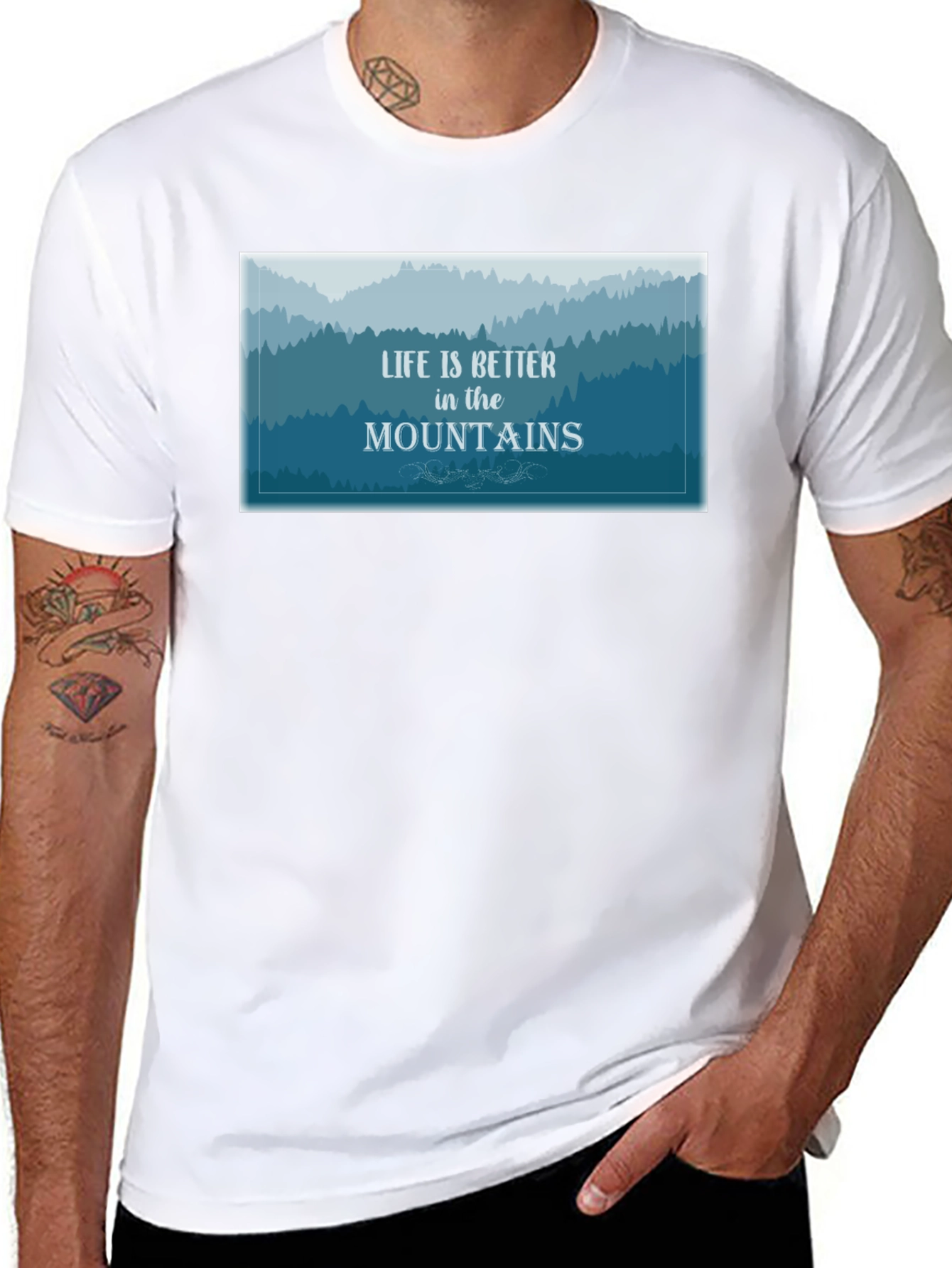 Mountain Life Graphic Tee - Nature Lover Shirt