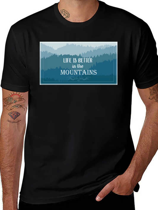 Mountain Life Graphic Tee - Nature Lover Shirt