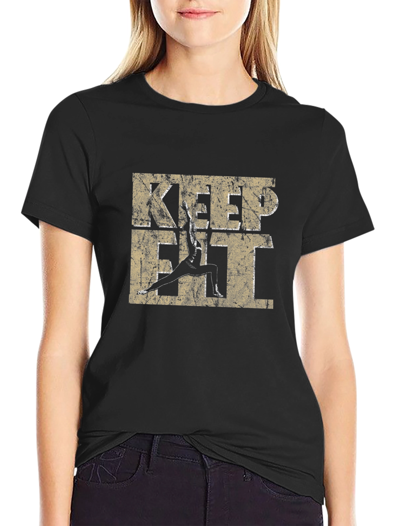 Keep Fit Graphic Tee - Motivational Workout Shirt